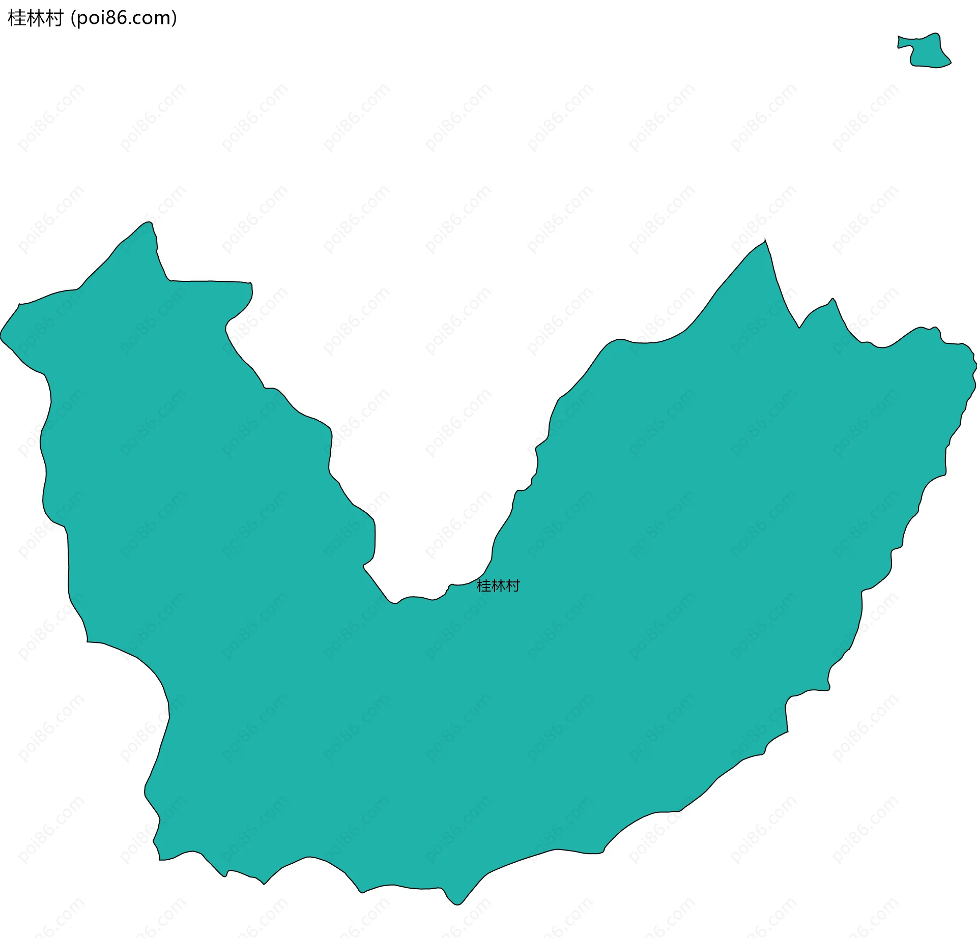 桂林村边界地图