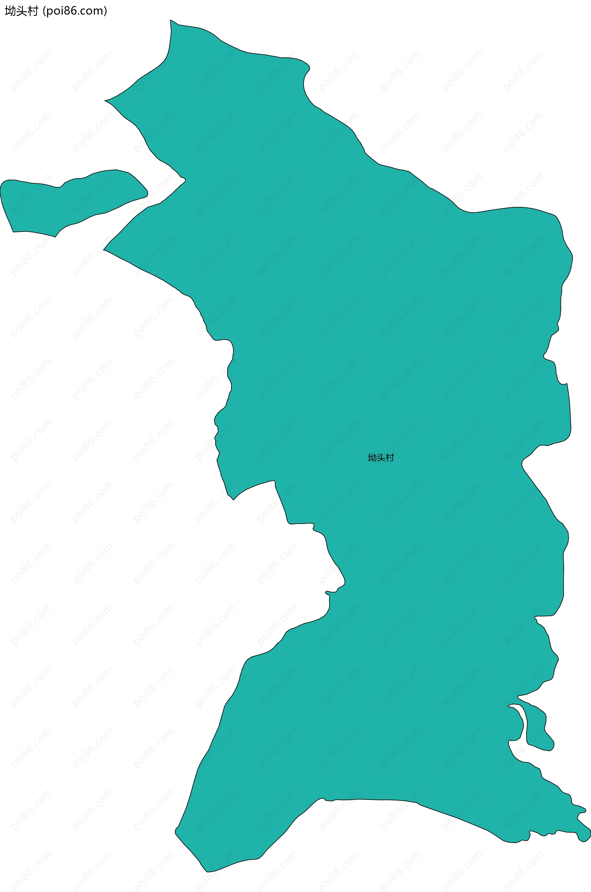 坳头村边界地图