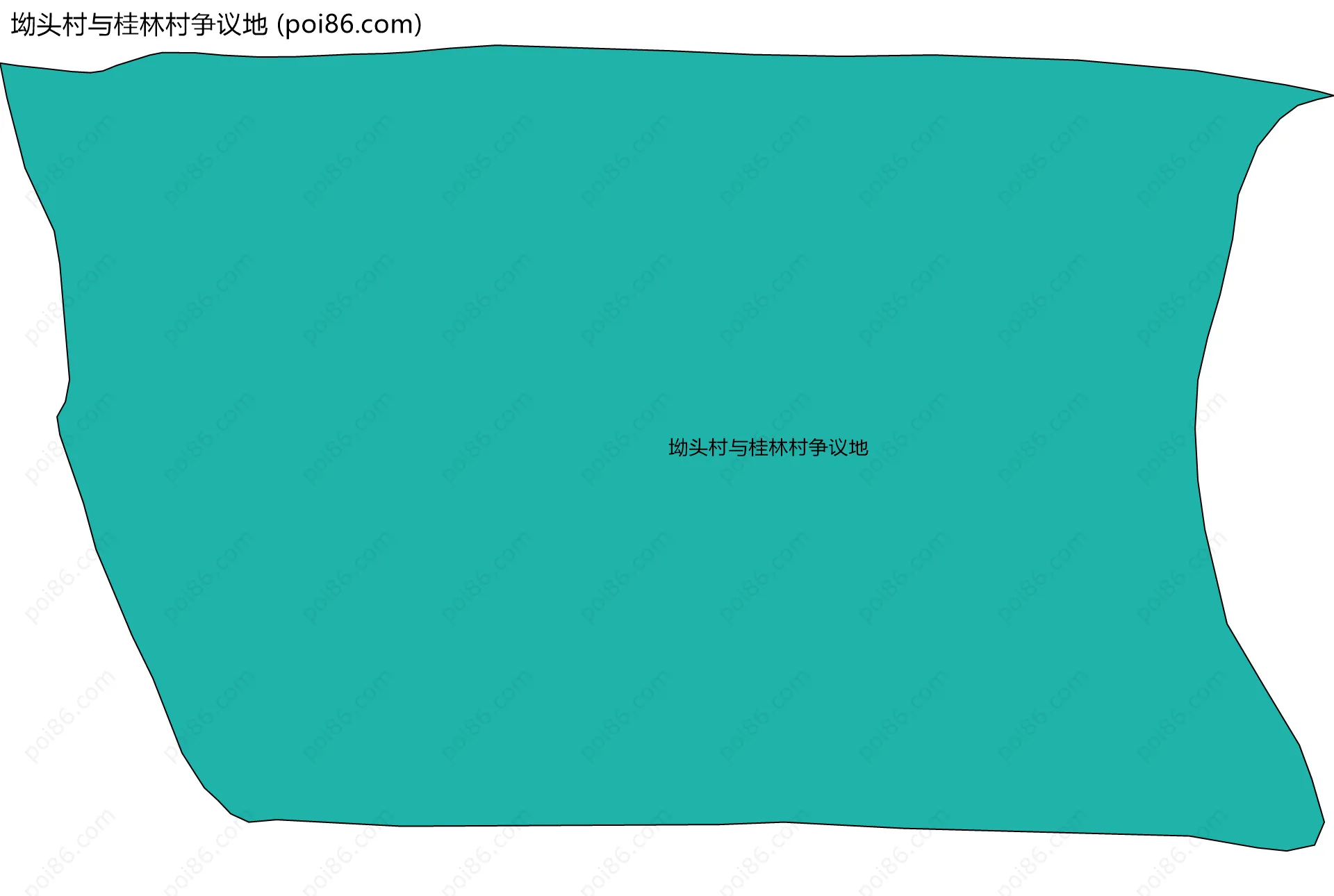坳头村与桂林村争议地边界地图