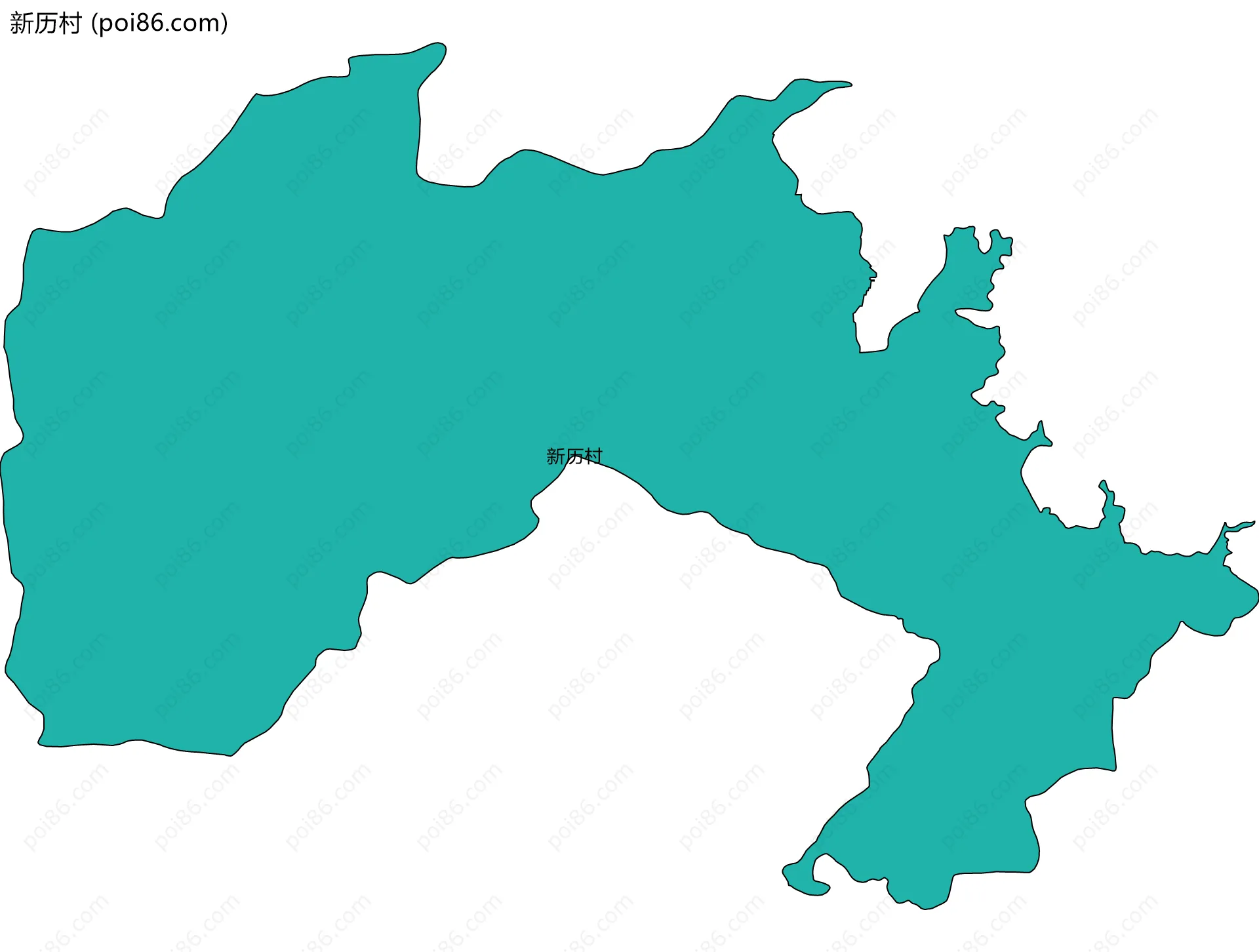新历村边界地图