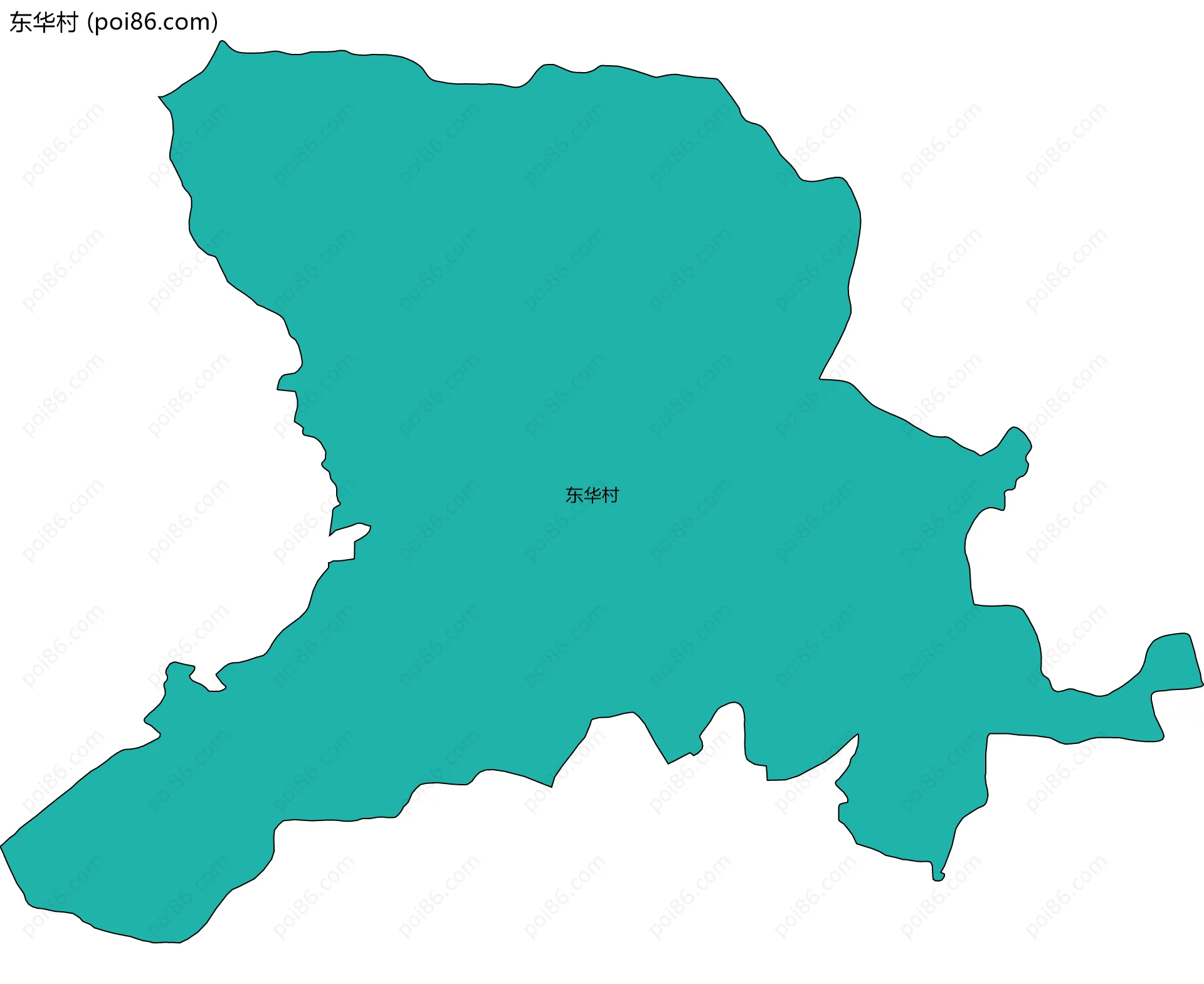 东华村边界地图