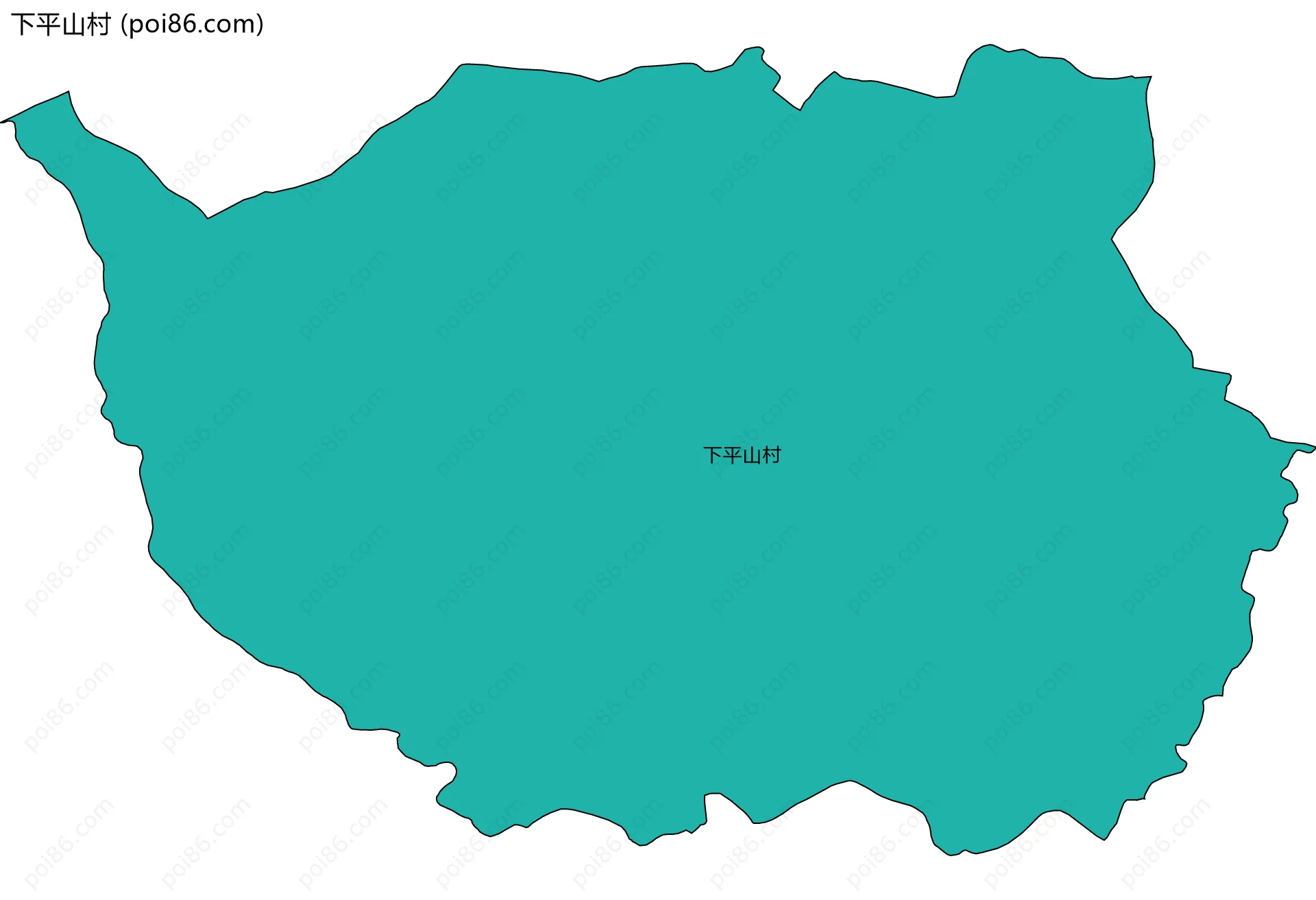 下平山村边界地图
