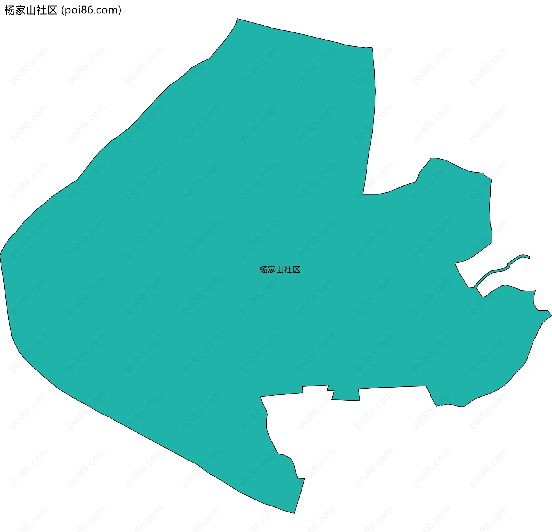 杨家山社区边界地图