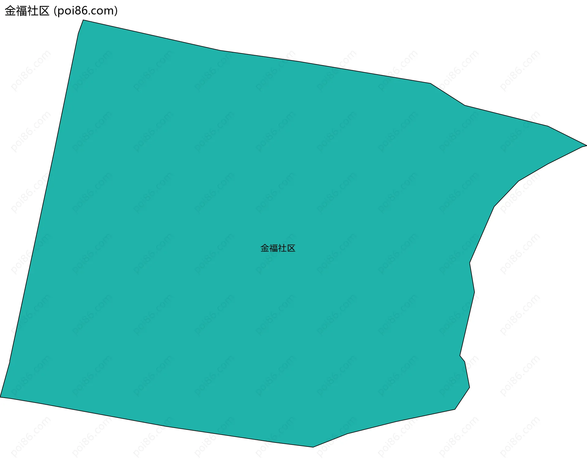 金福社区边界地图