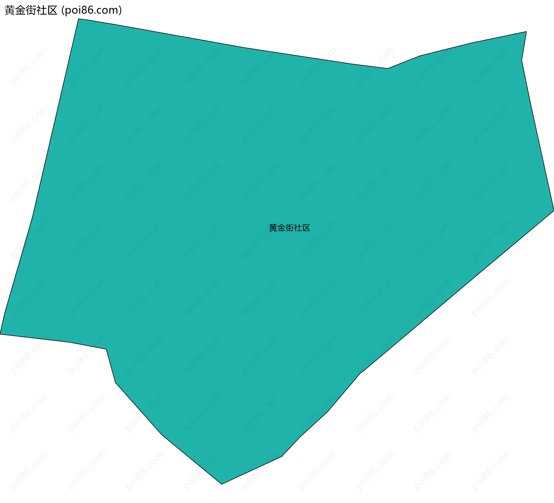 黄金街社区边界地图