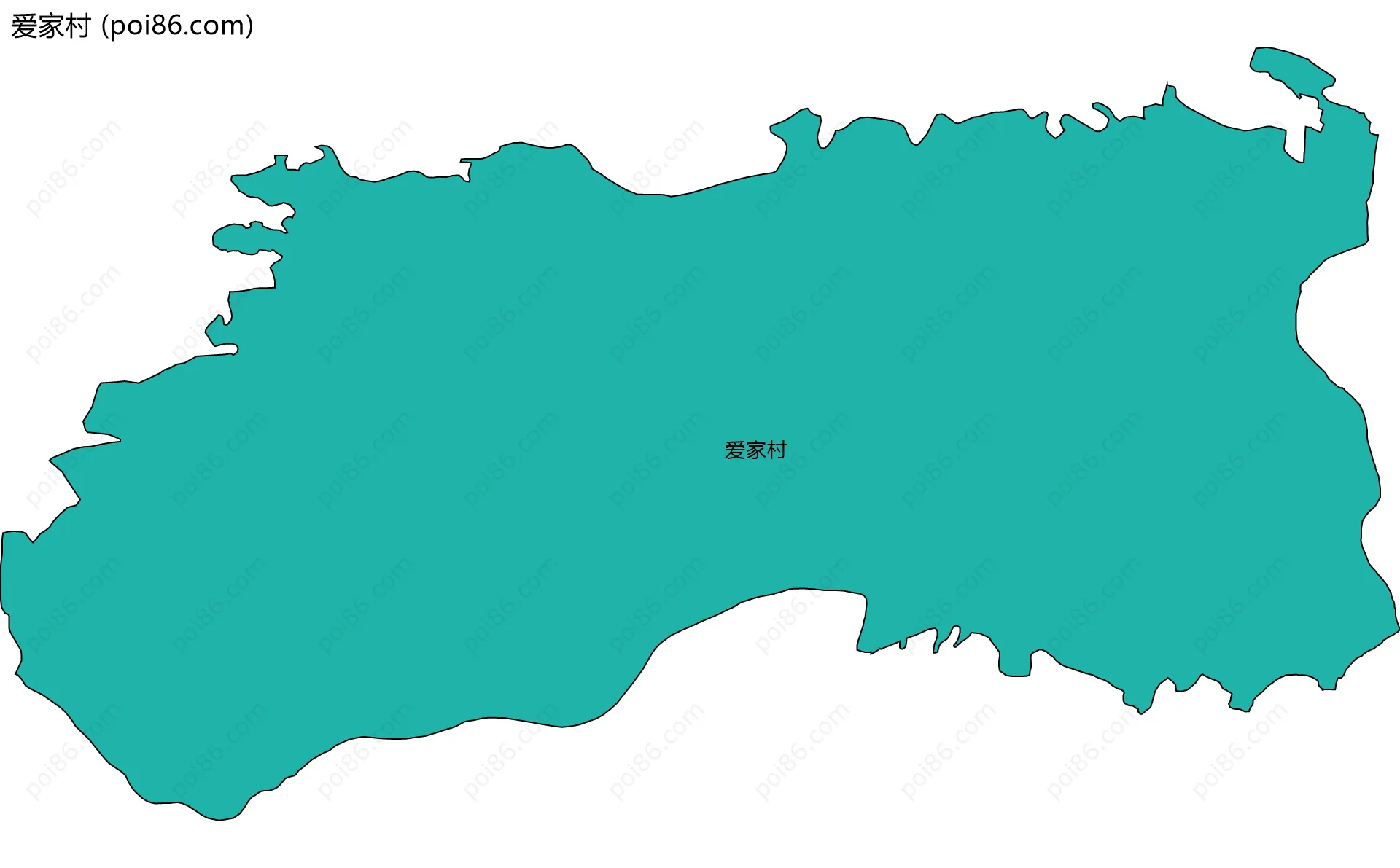 爱家村边界地图