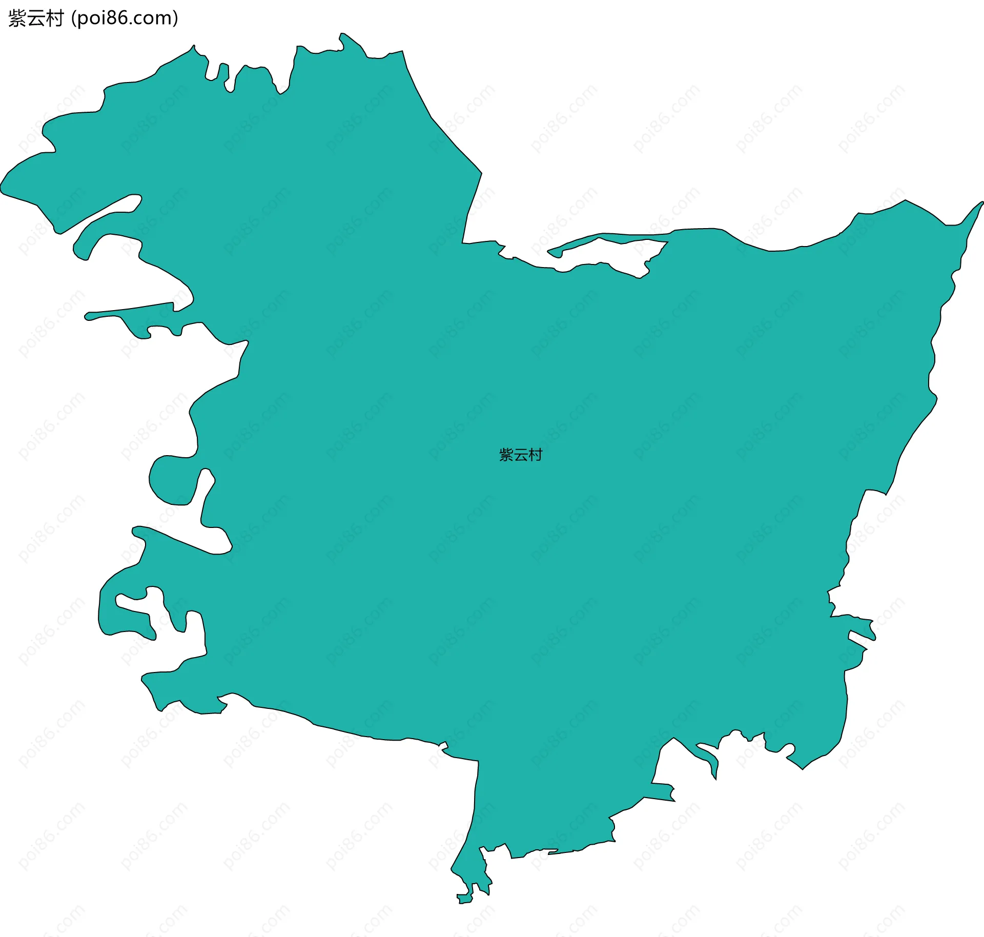 紫云村边界地图