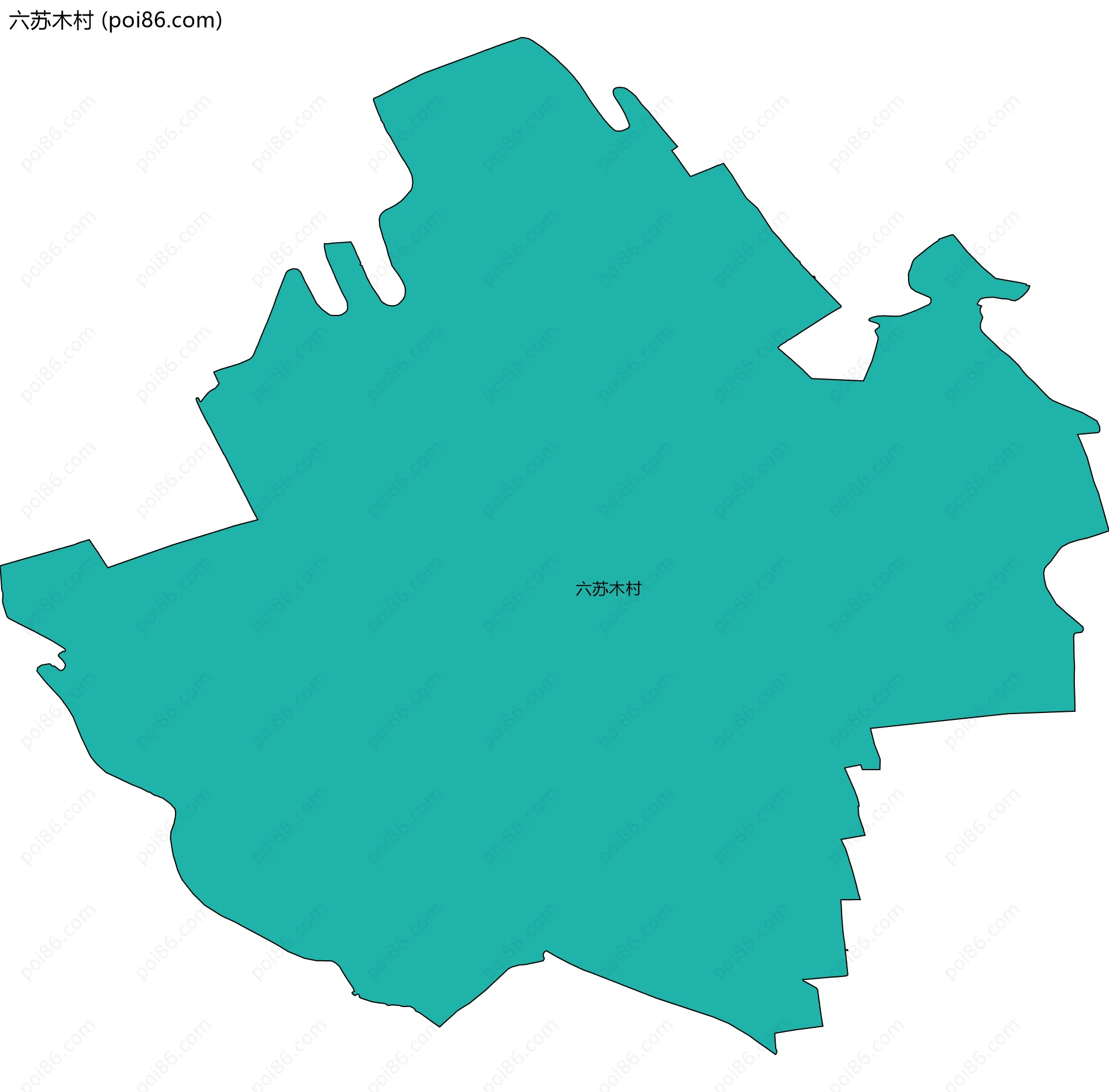 六苏木村边界地图