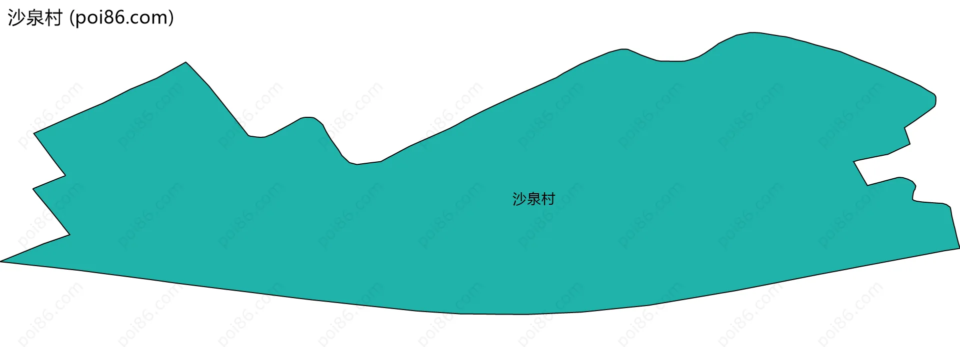 沙泉村边界地图