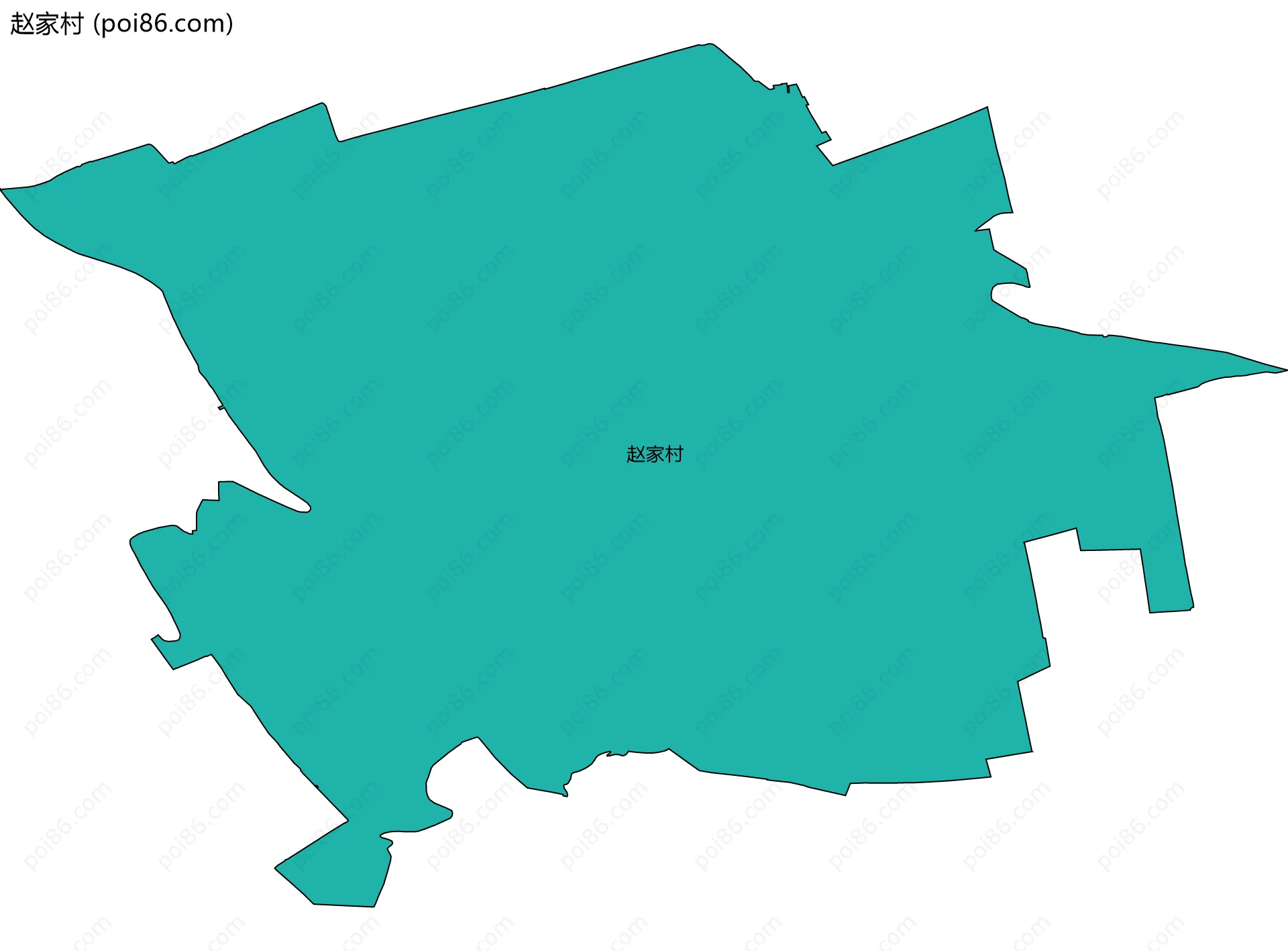 赵家村边界地图