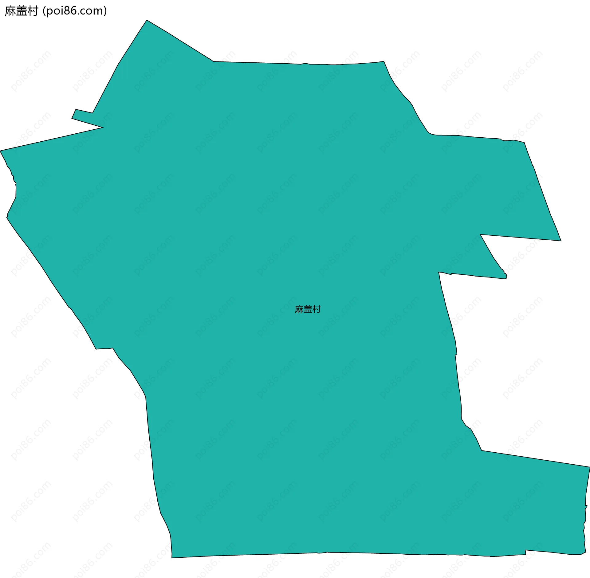 麻盖村边界地图