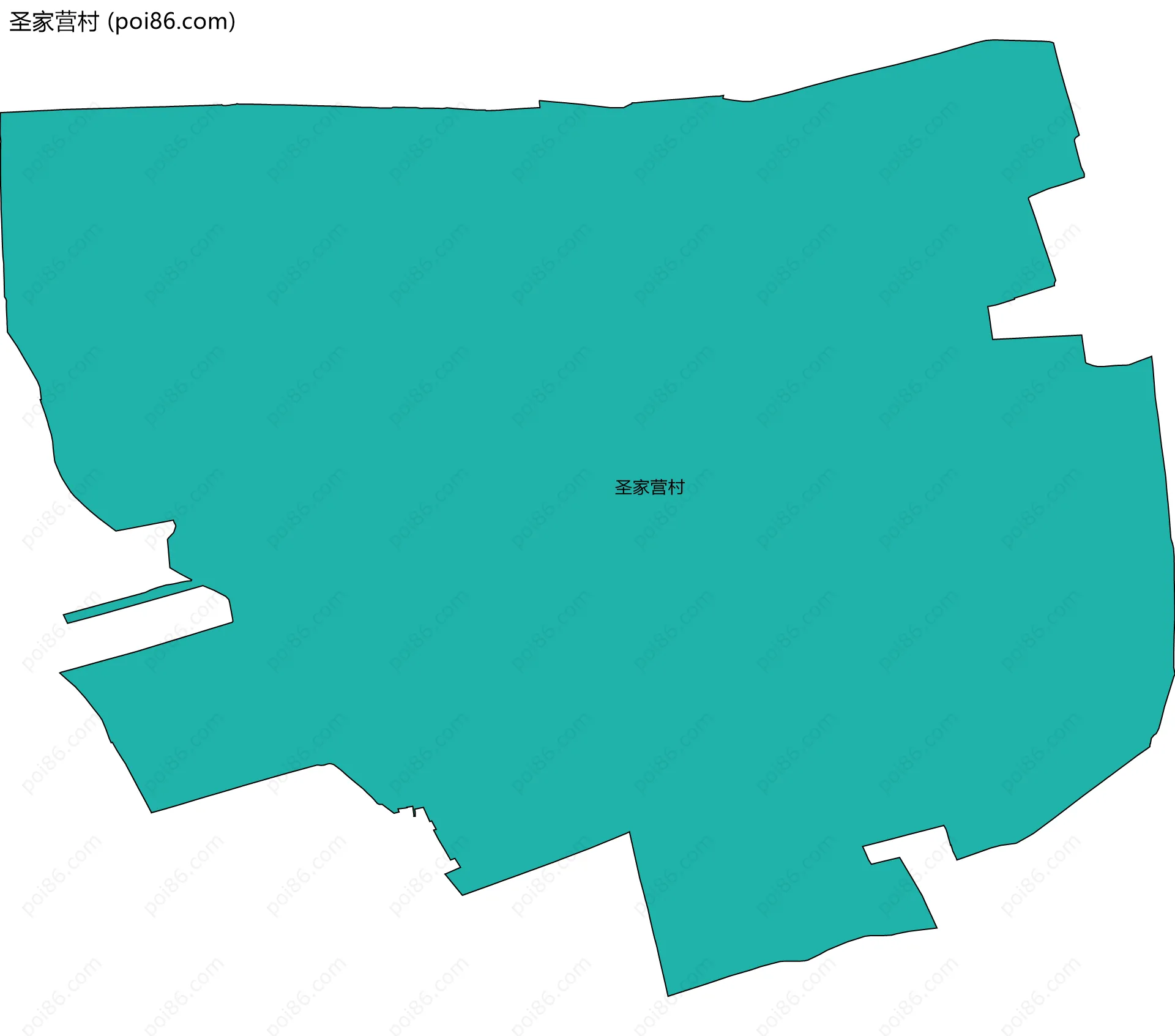圣家营村边界地图