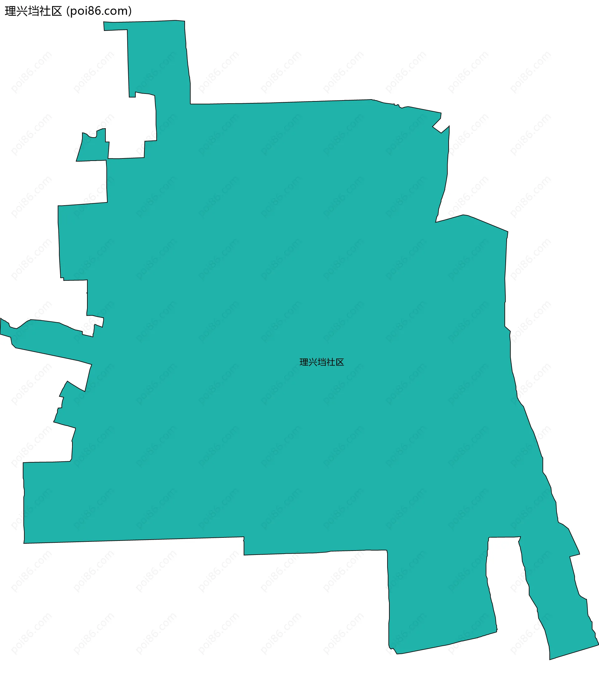 理兴垱社区边界地图
