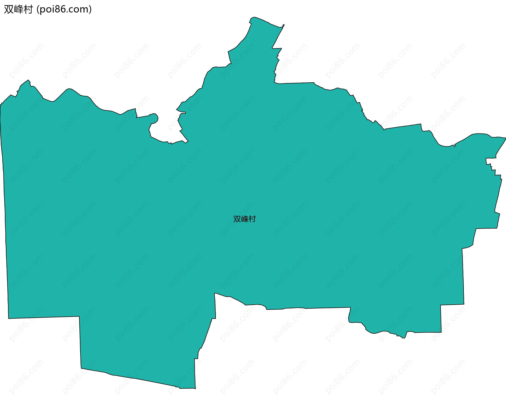 双峰村边界地图