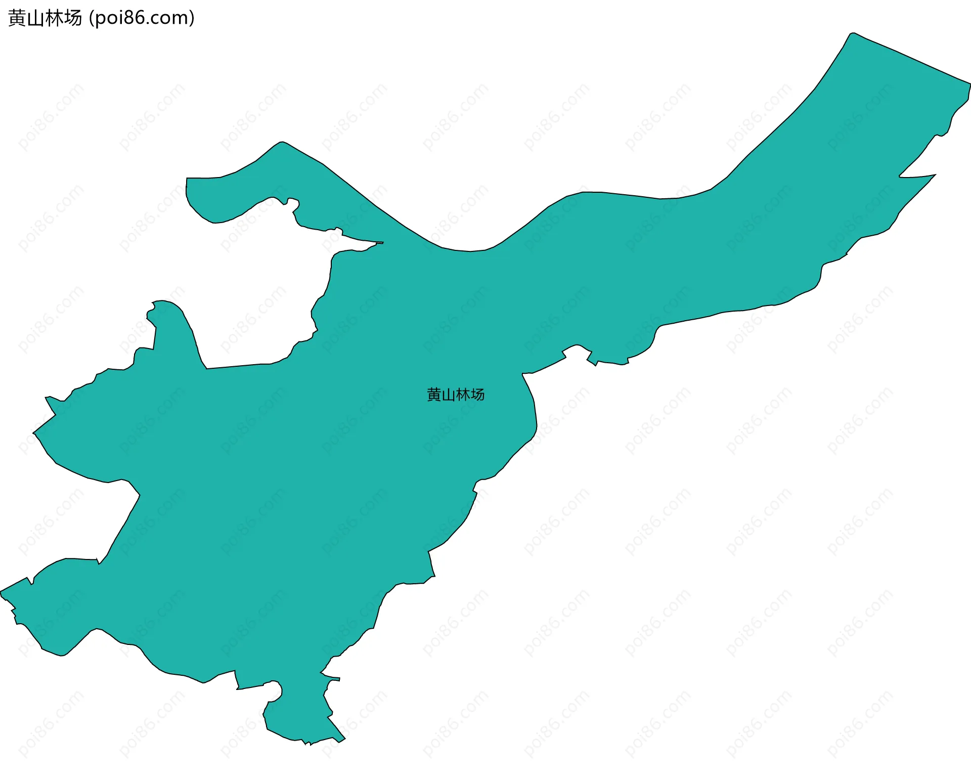 黄山林场边界地图