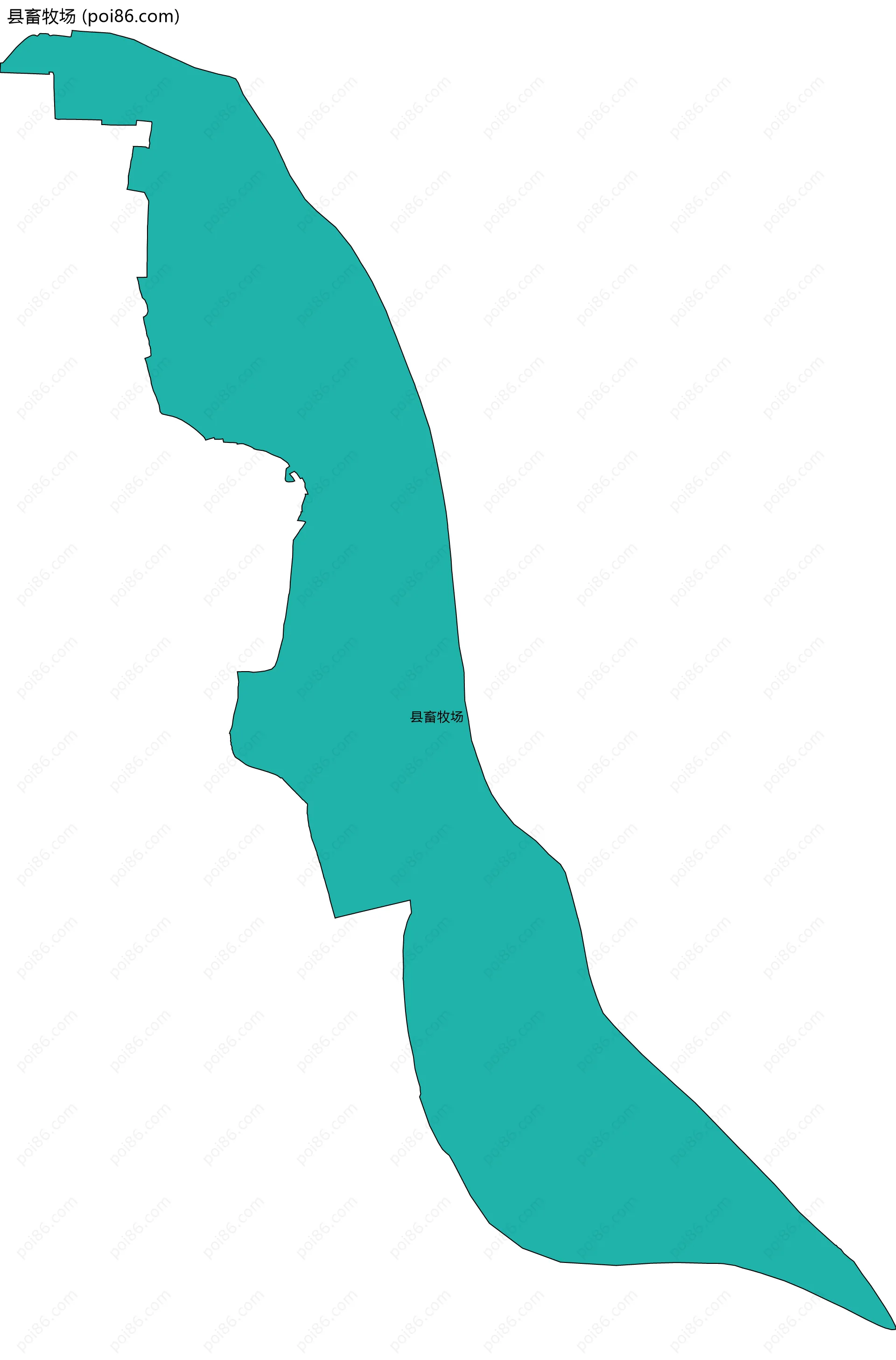 县畜牧场边界地图