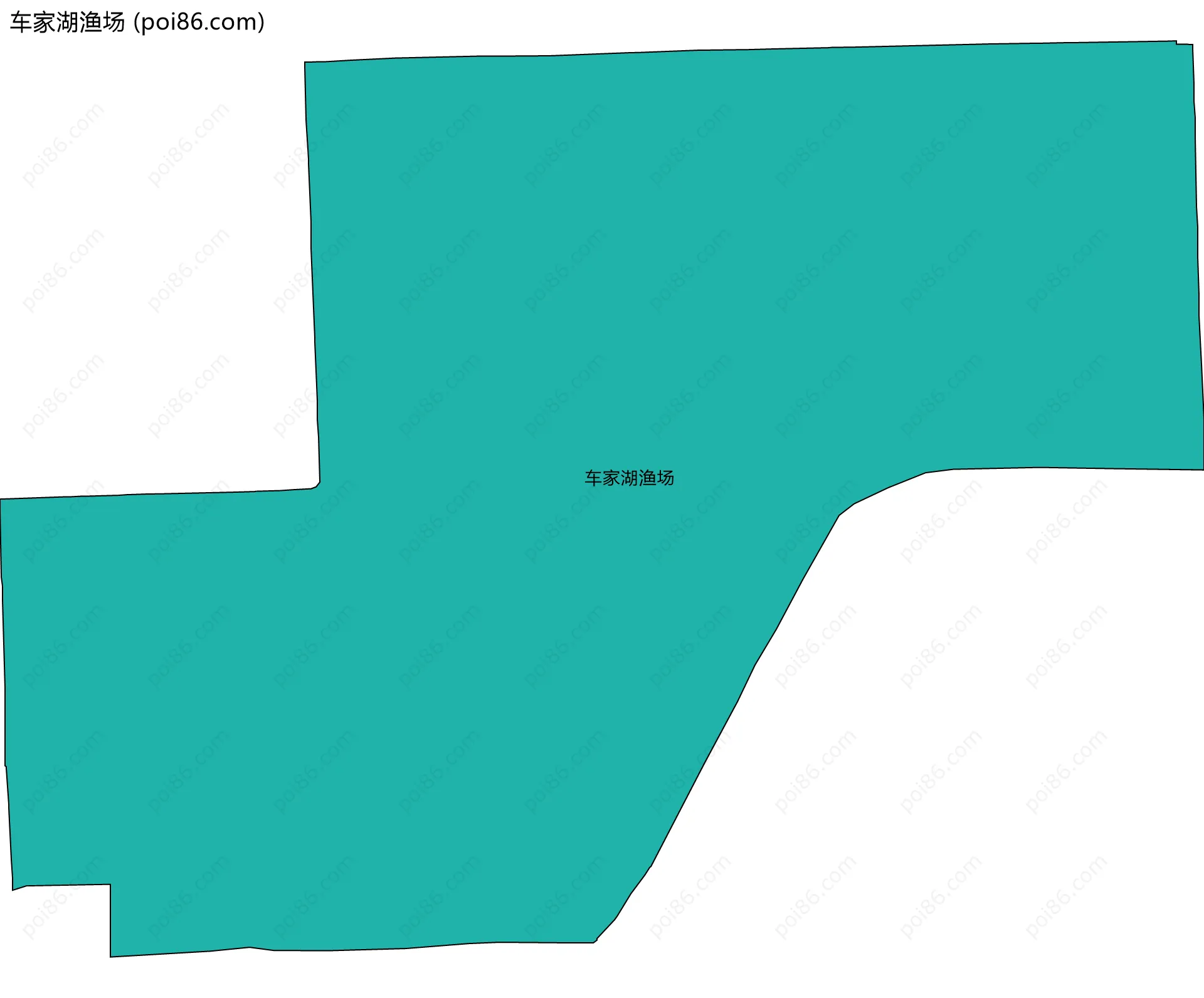 车家湖渔场边界地图