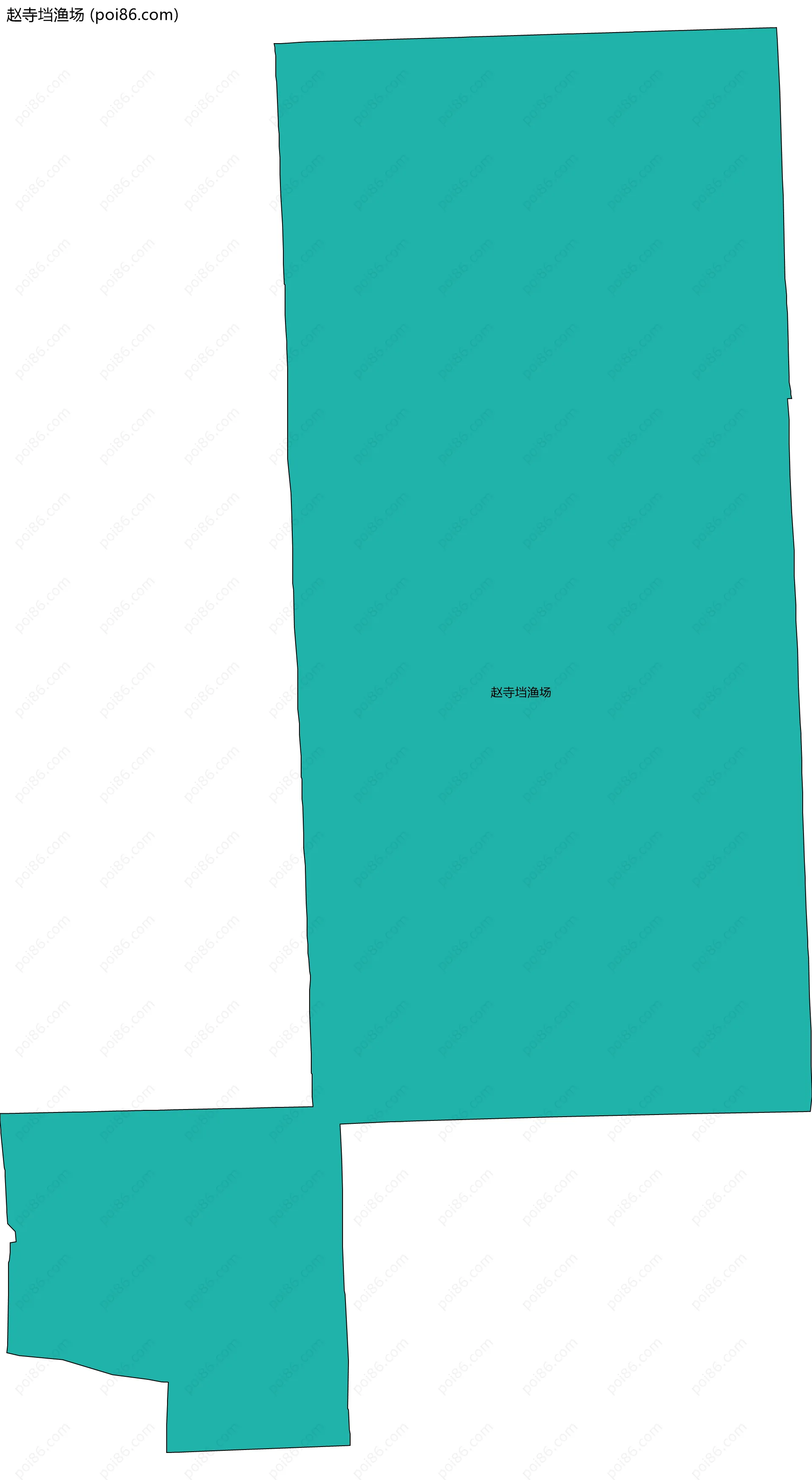 赵寺垱渔场边界地图