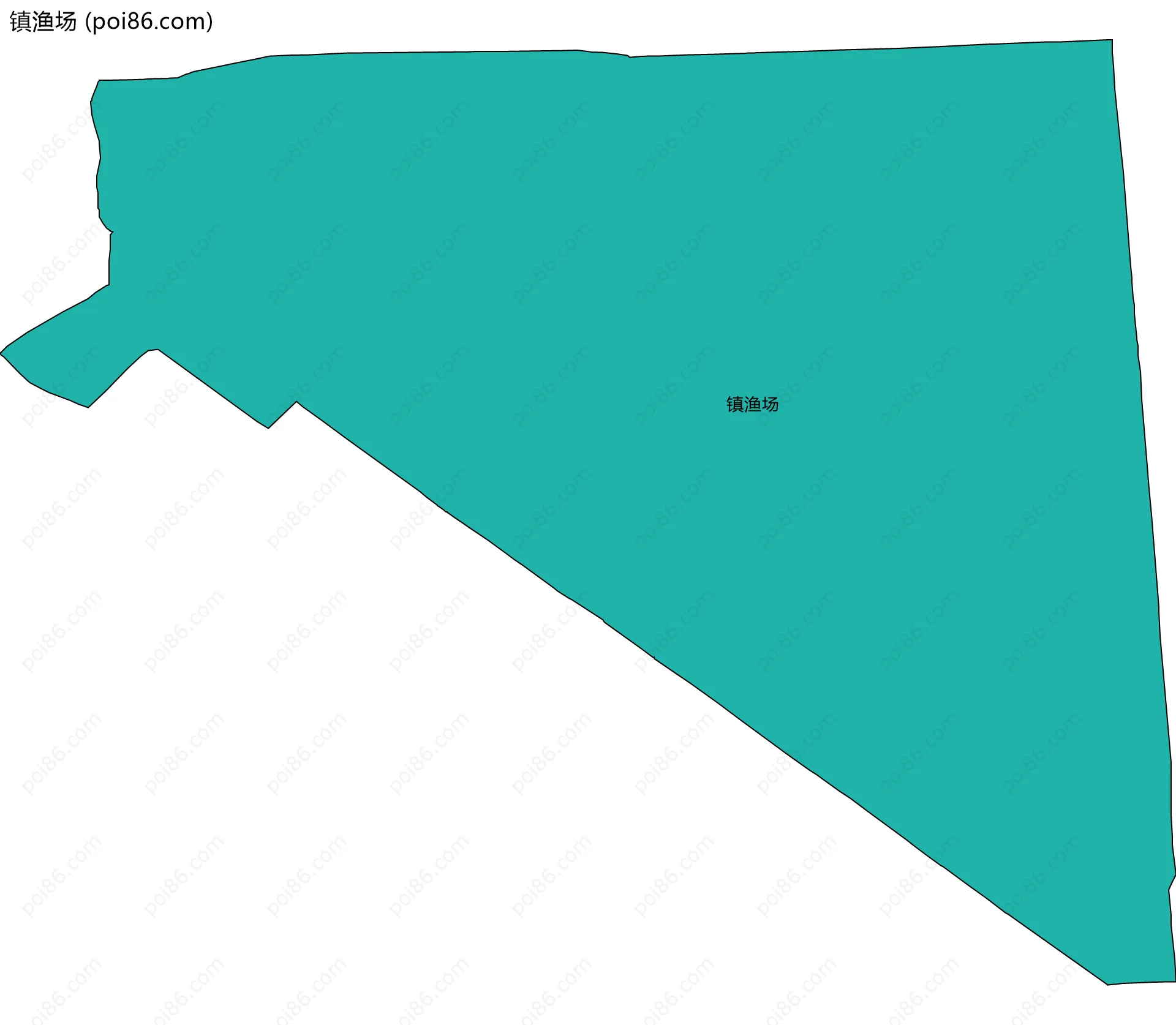 镇渔场边界地图