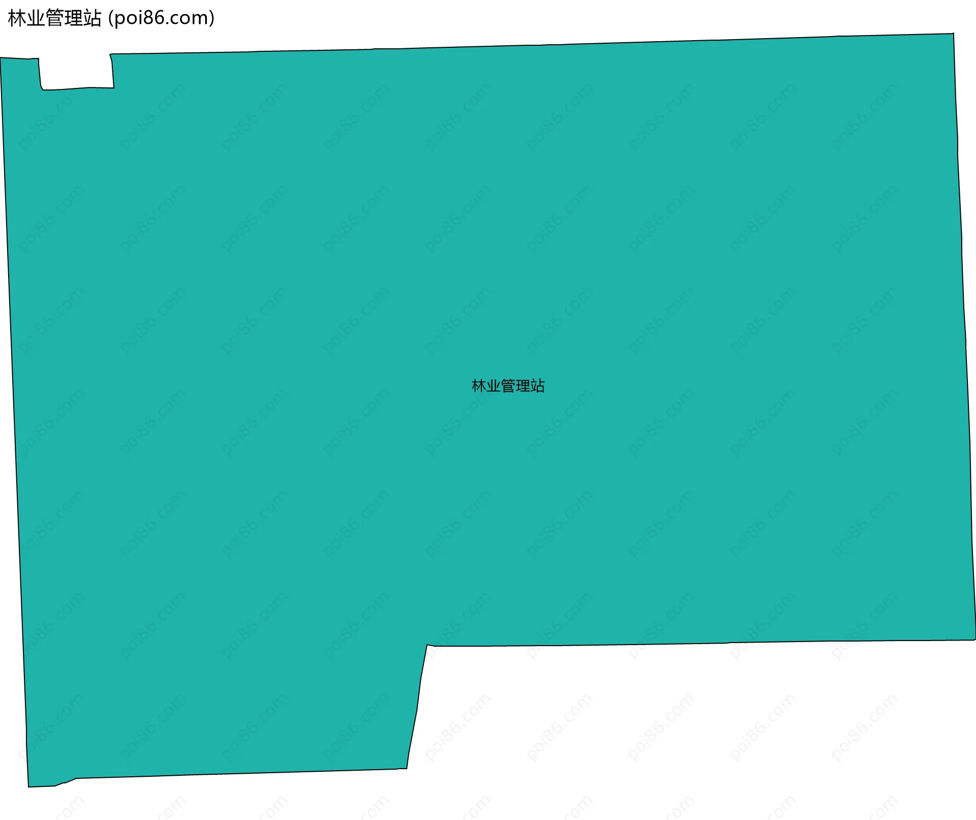 林业管理站边界地图