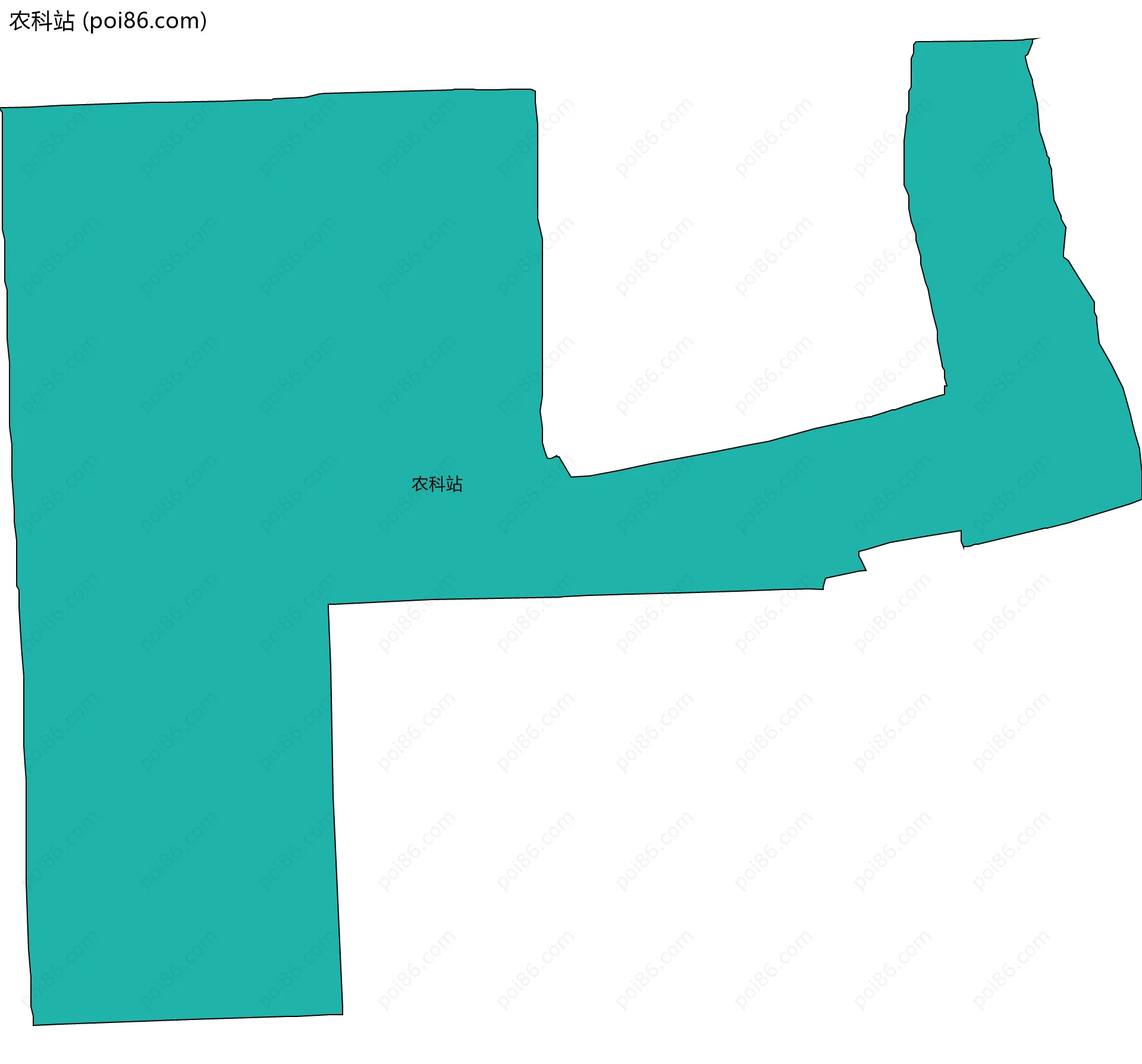 农科站边界地图