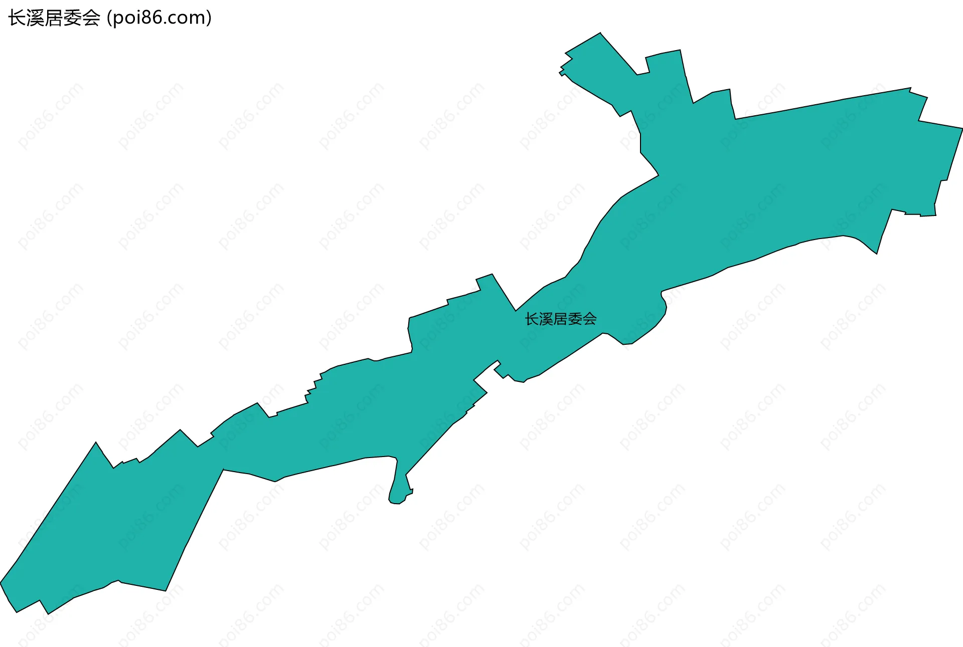 长溪居委会边界地图