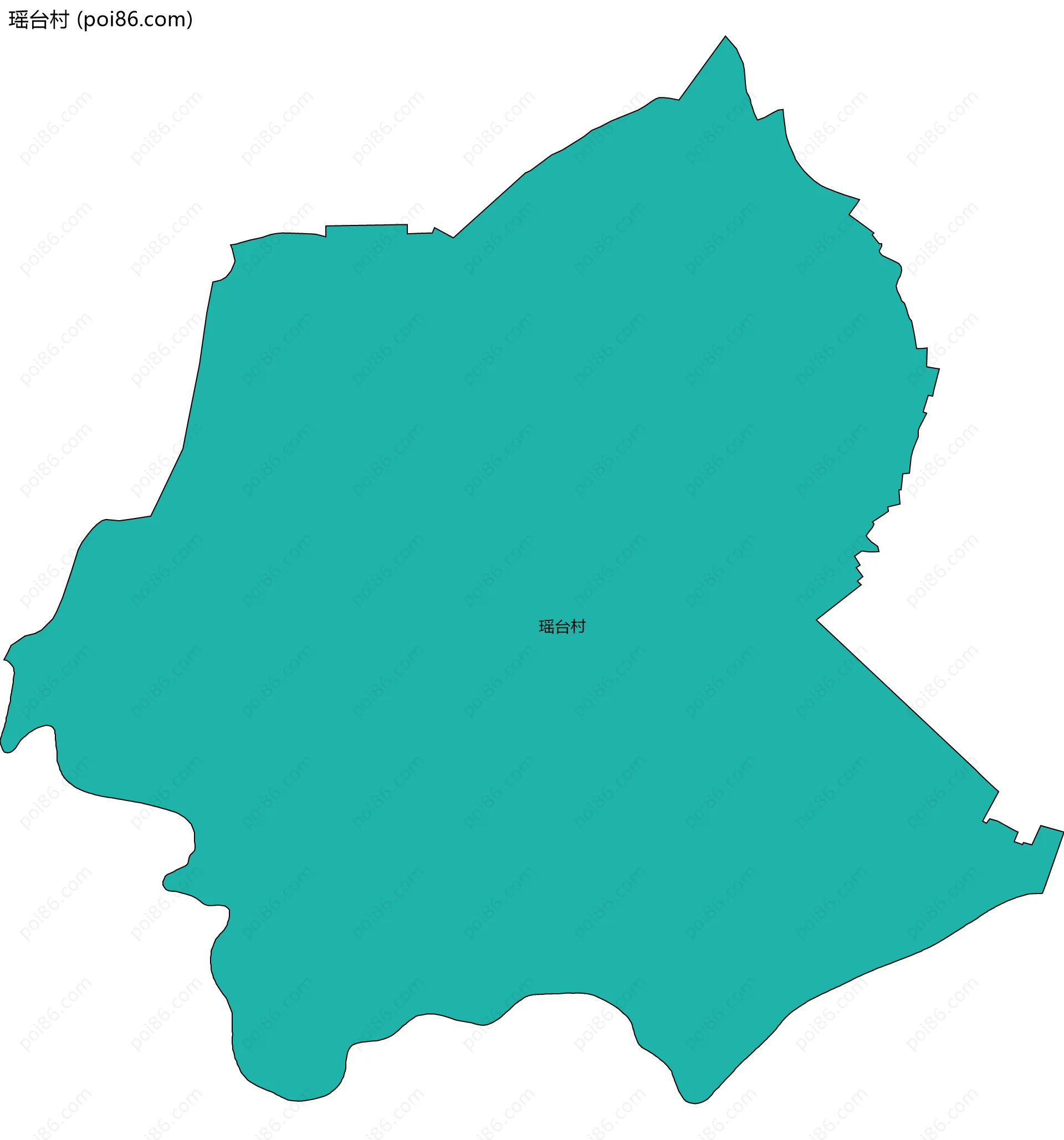 瑶台村边界地图