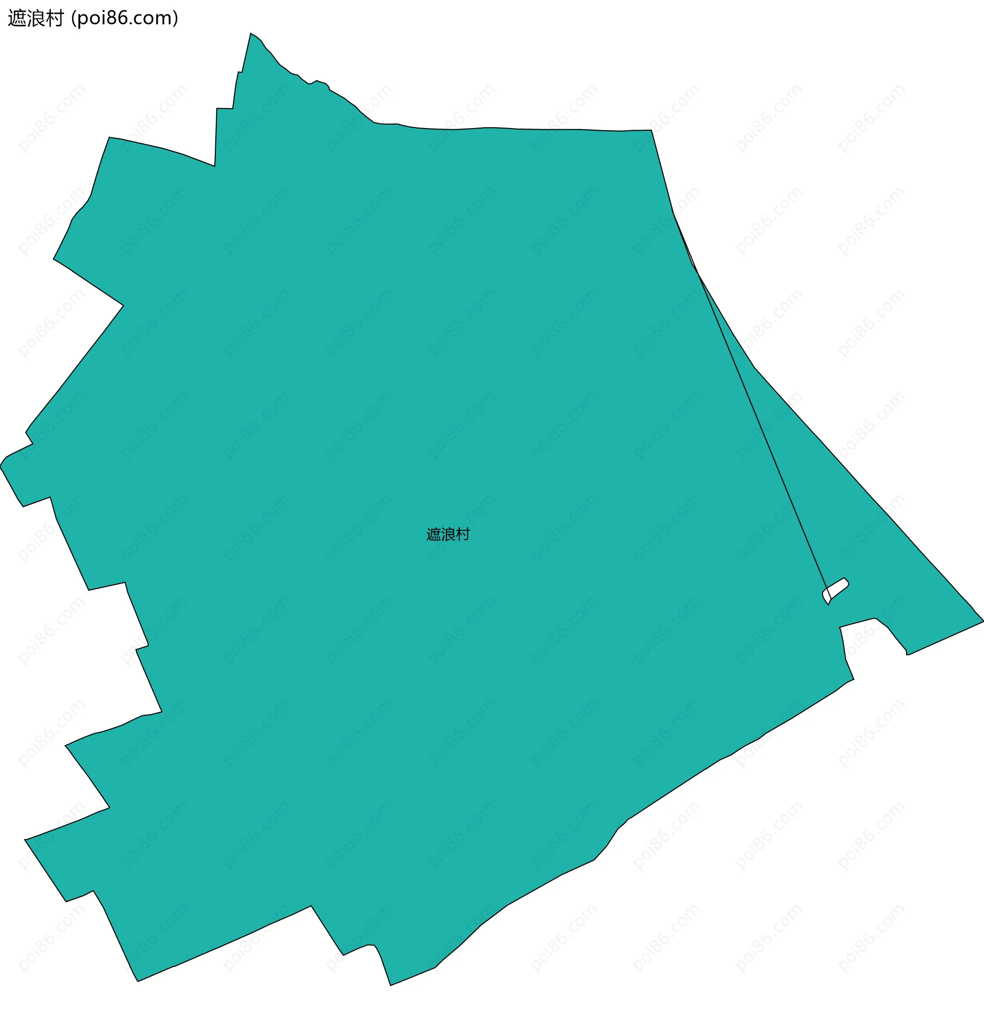 遮浪村边界地图