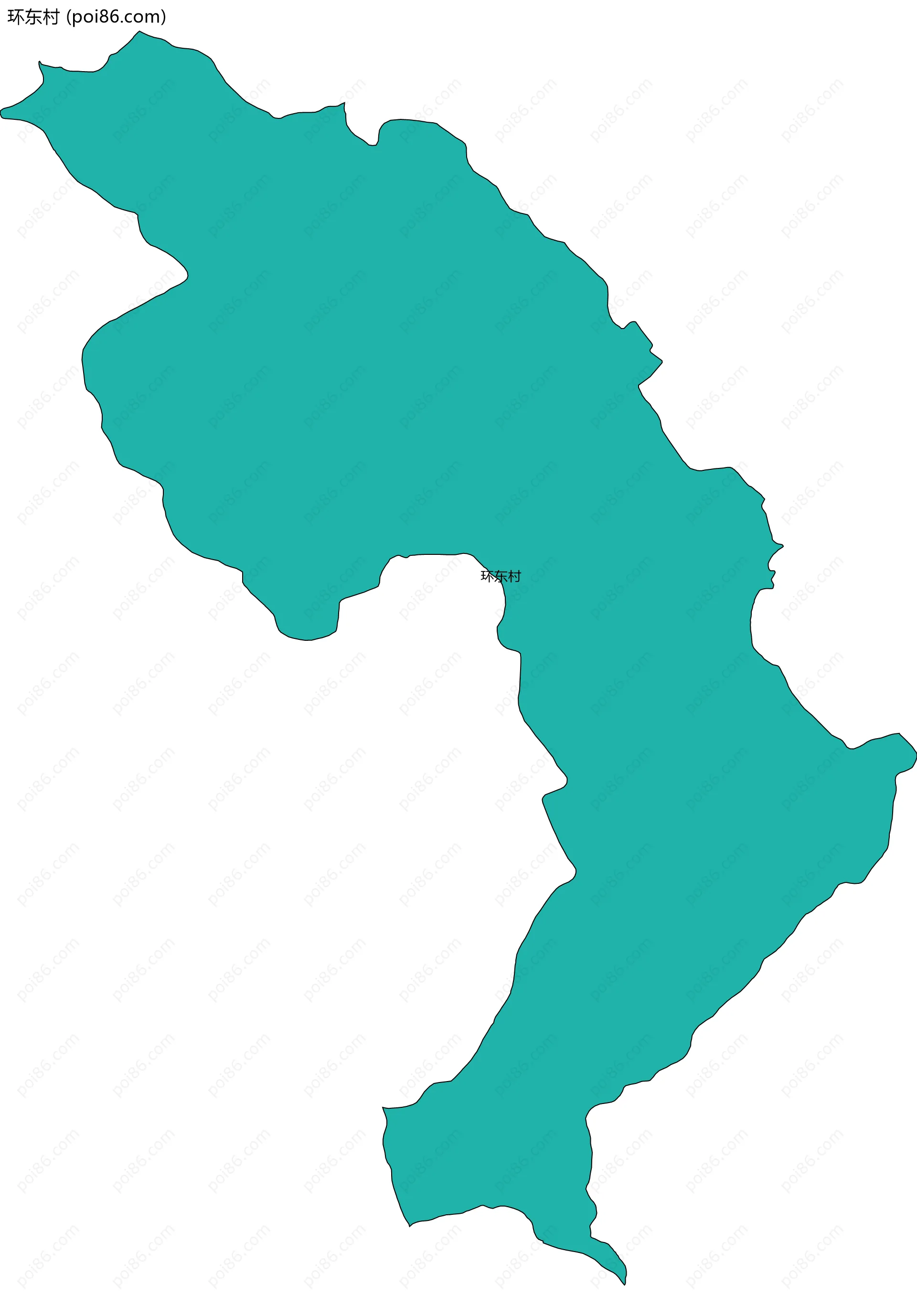环东村边界地图