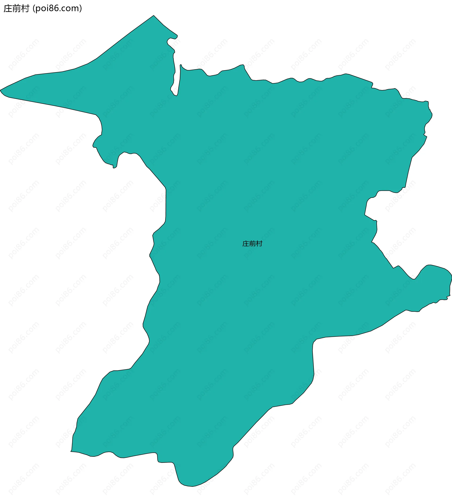 庄前村边界地图