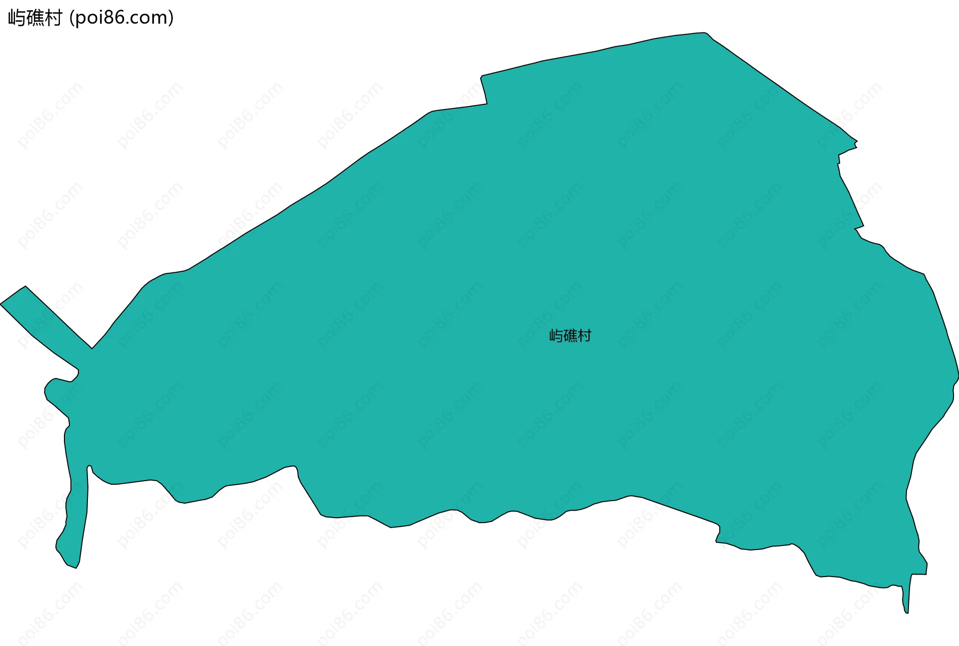 屿礁村边界地图