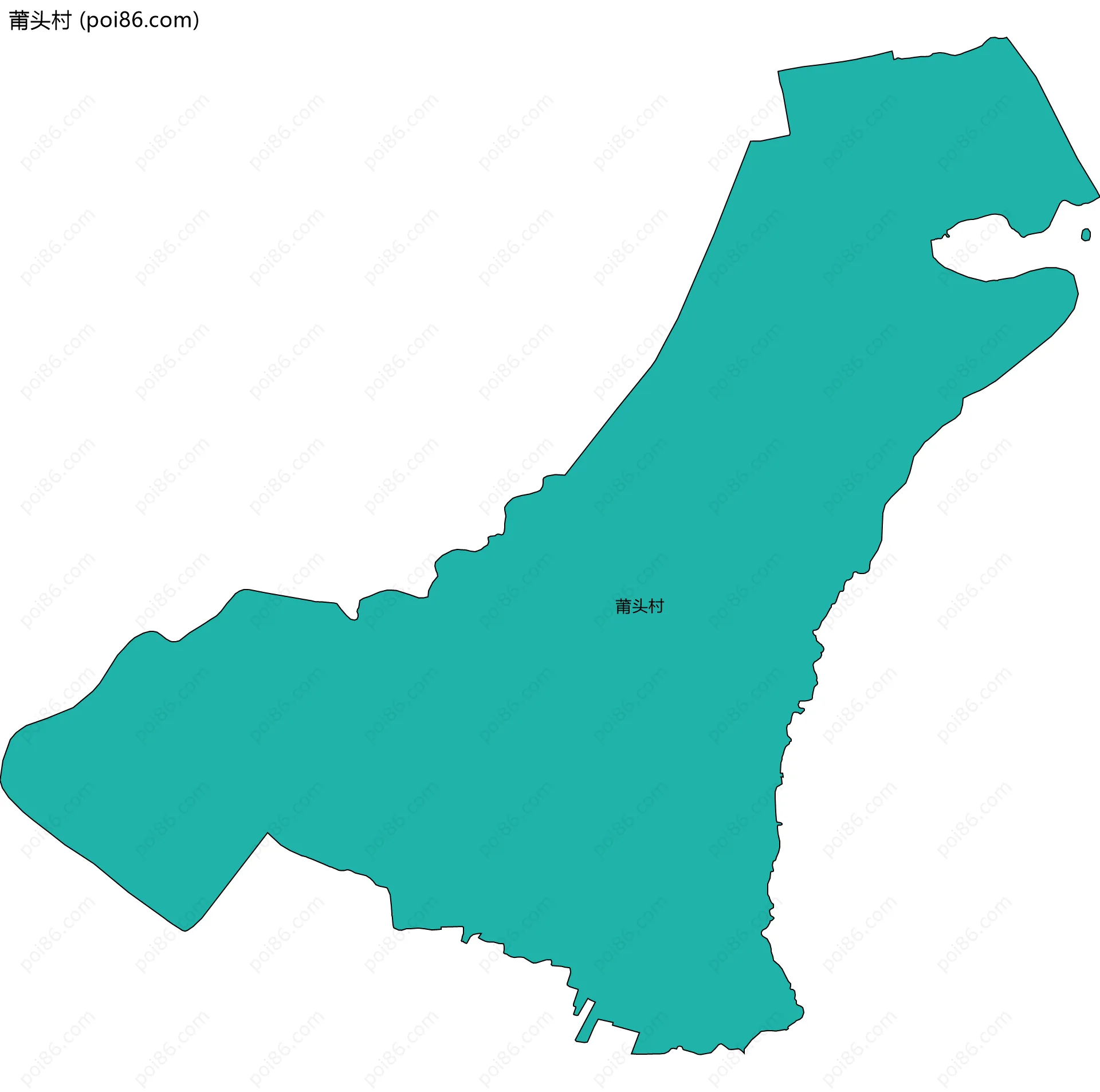 莆头村边界地图