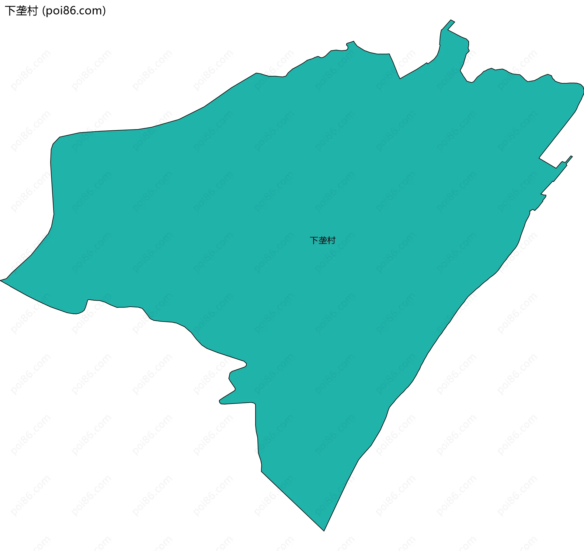 下垄村边界地图