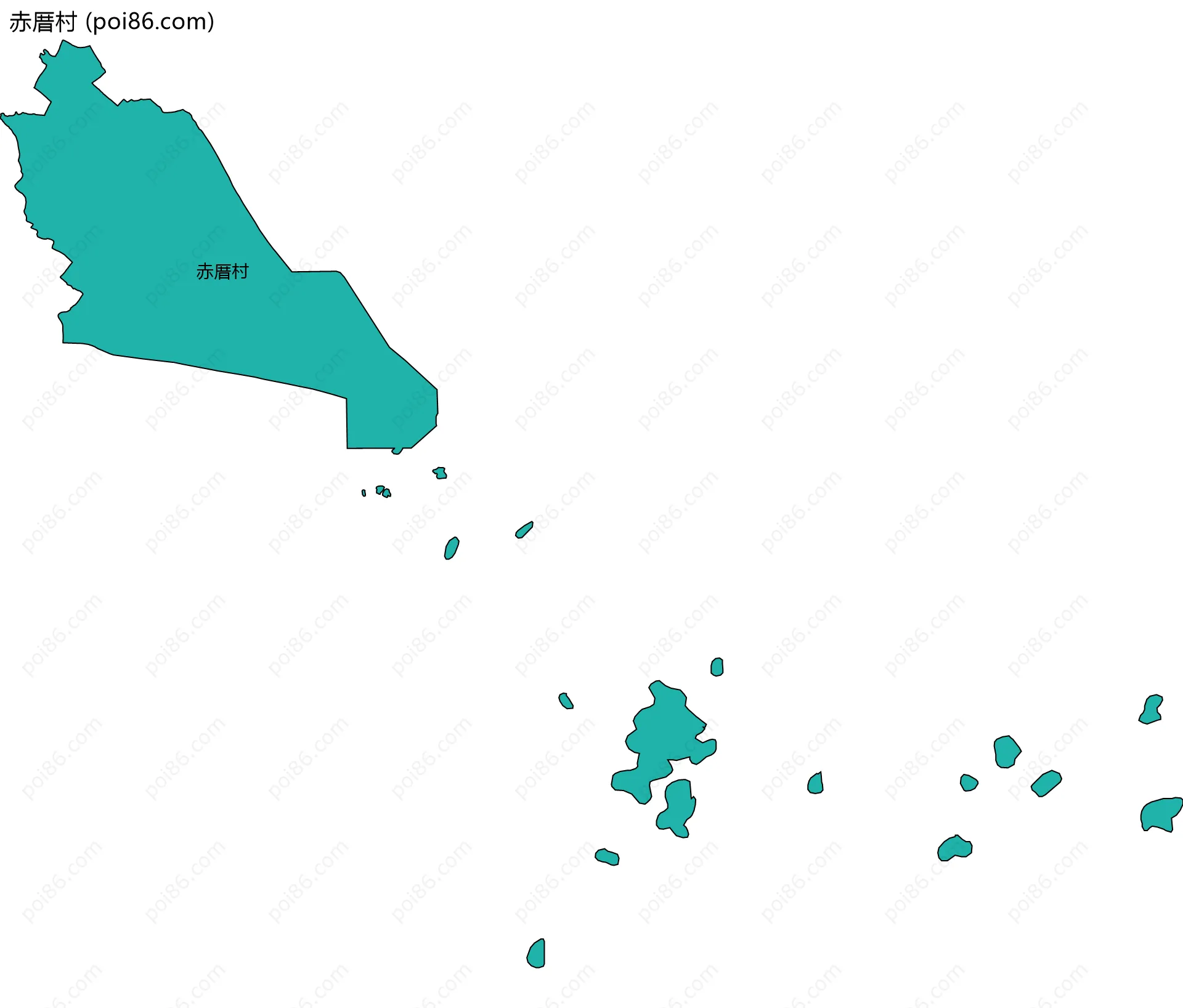 赤厝村边界地图