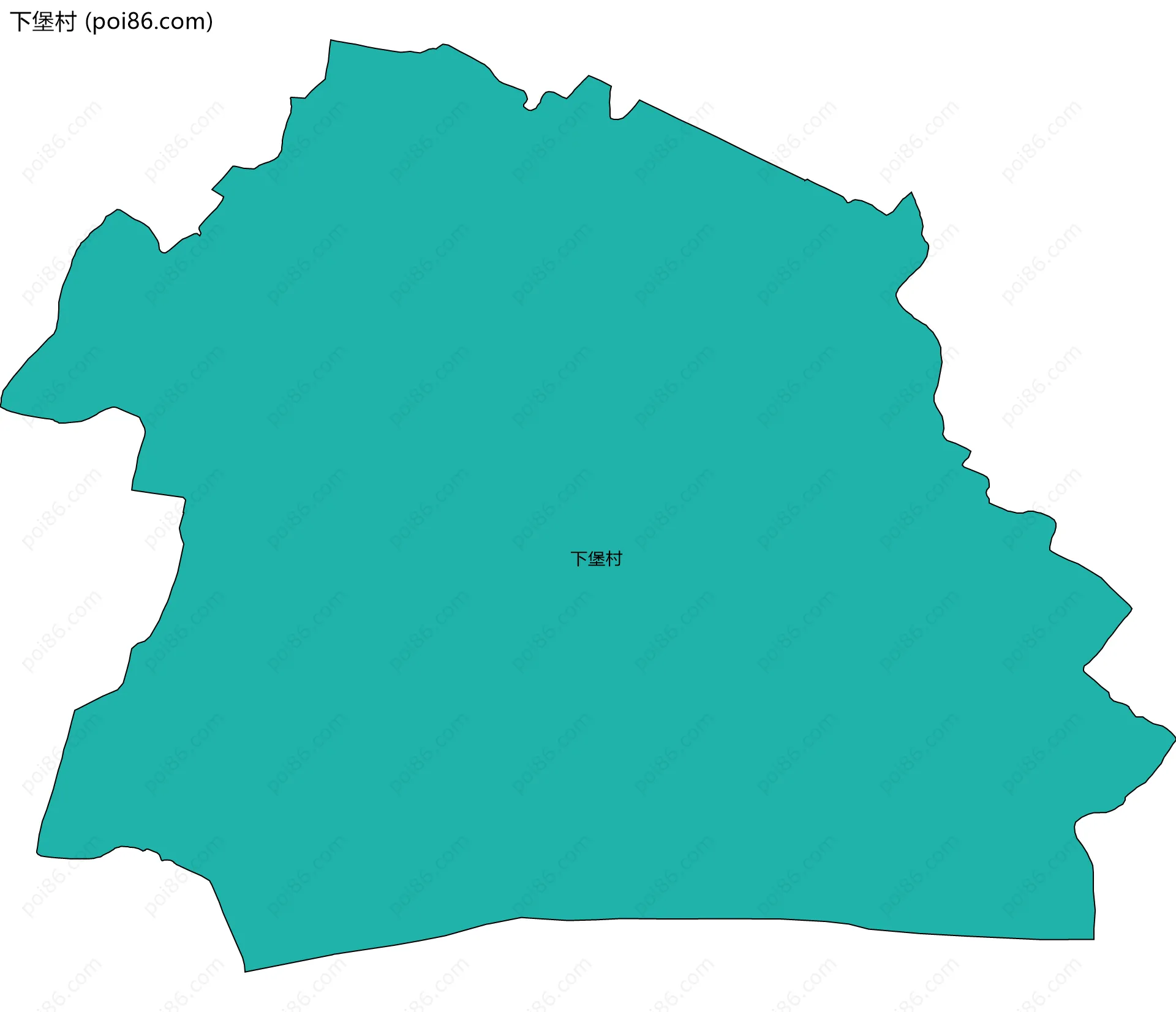 下堡村边界地图