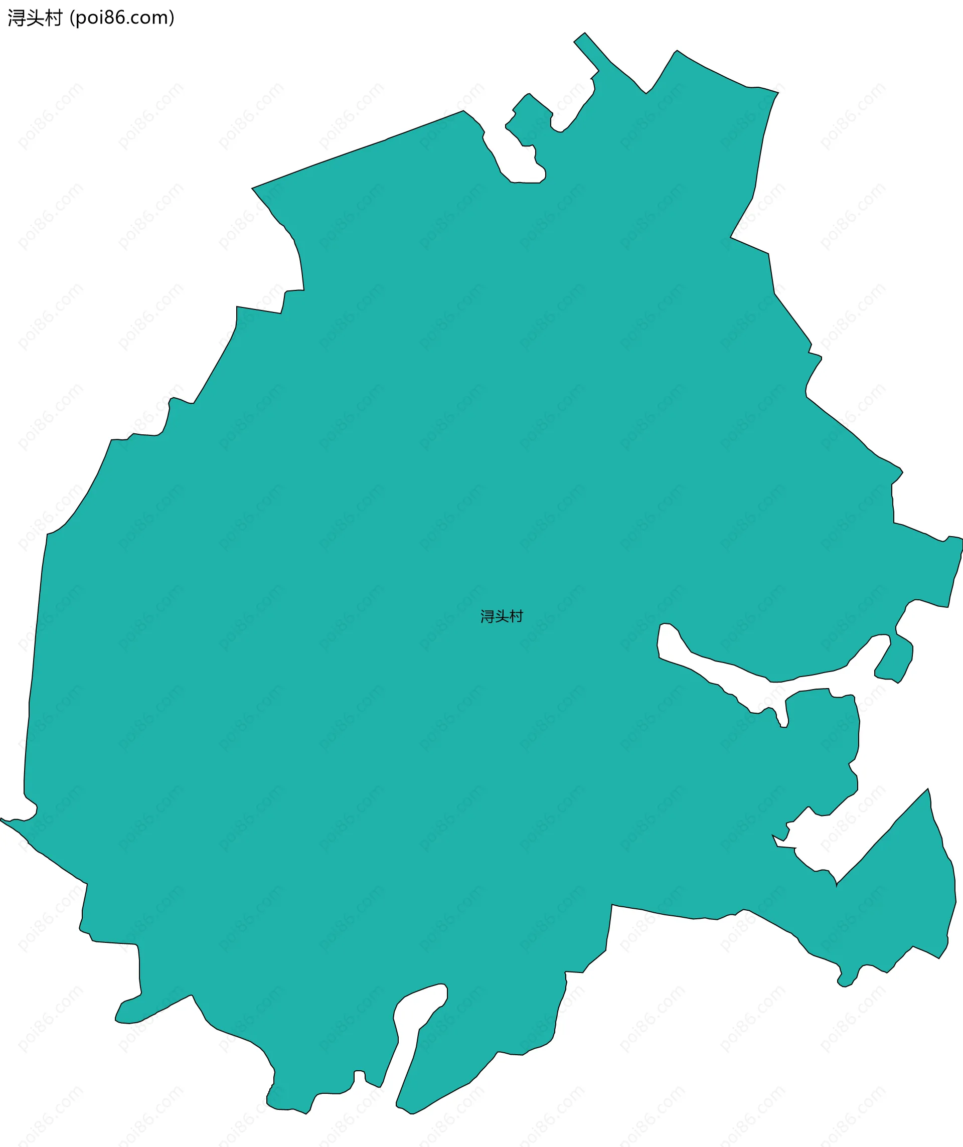 浔头村边界地图