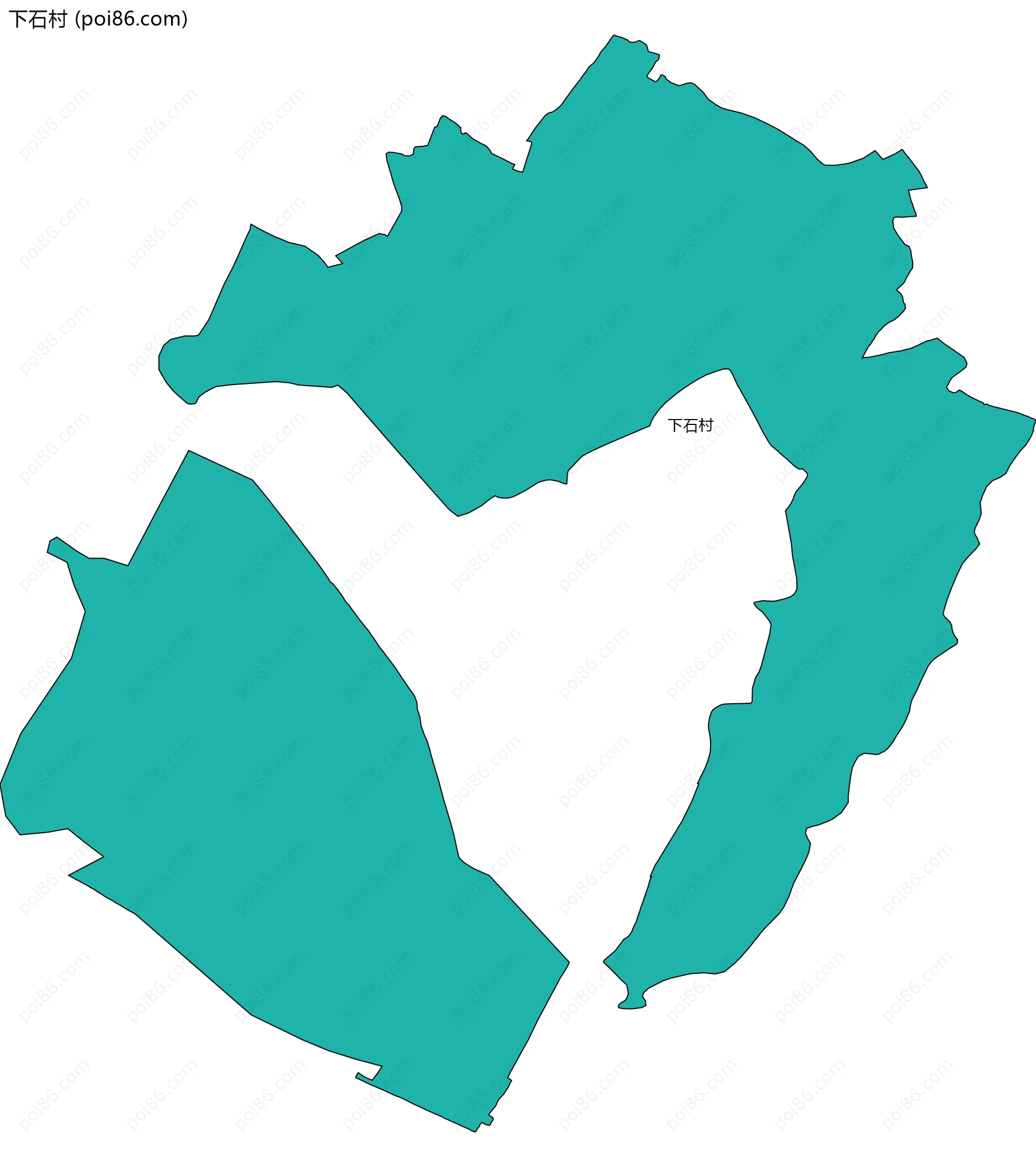 下石村边界地图