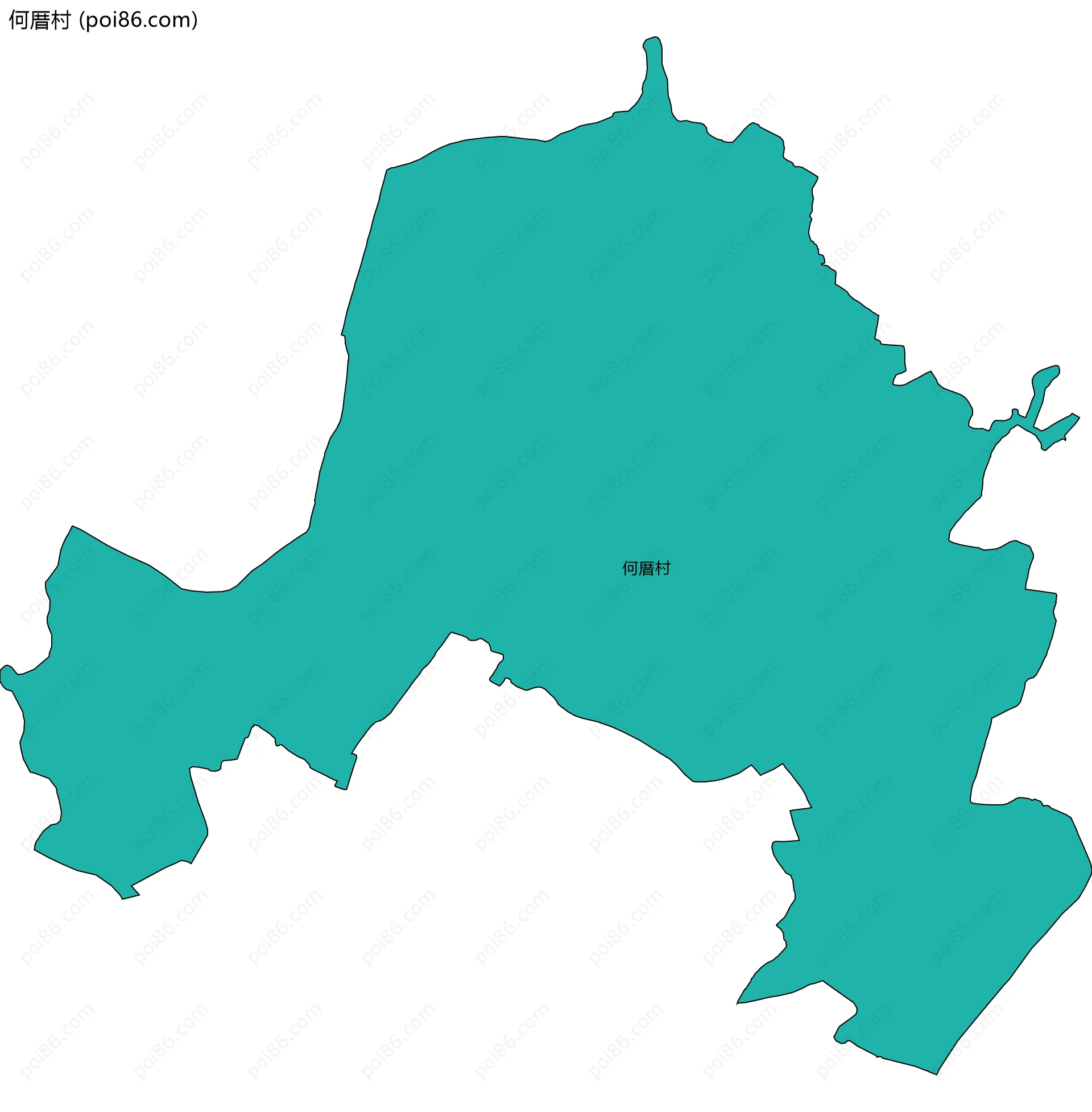 何厝村边界地图