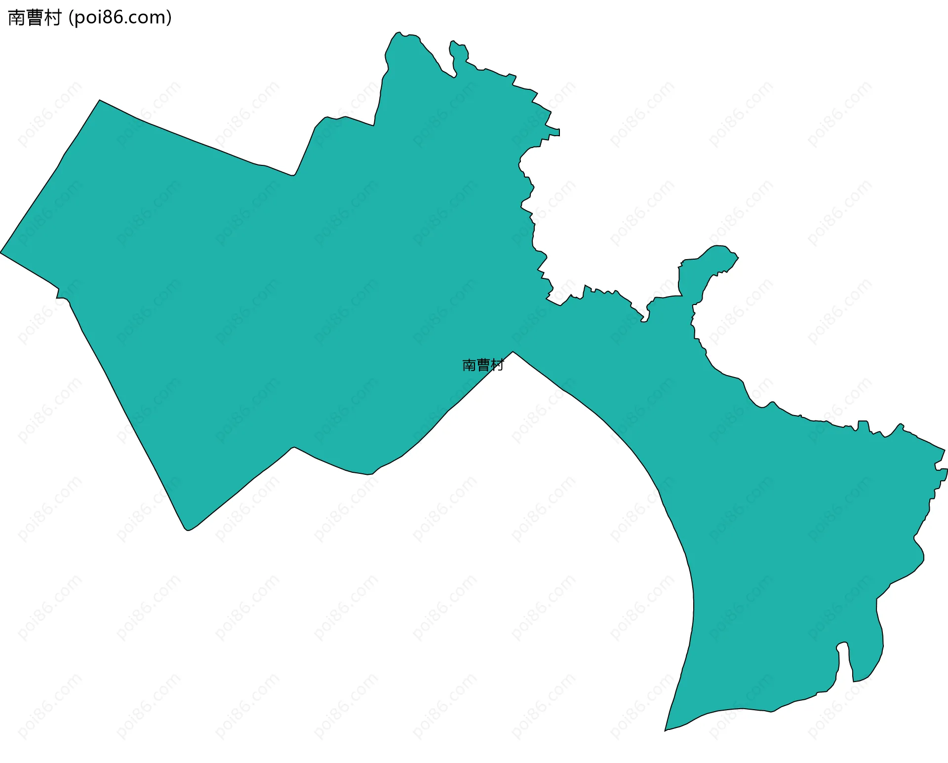 南曹村边界地图