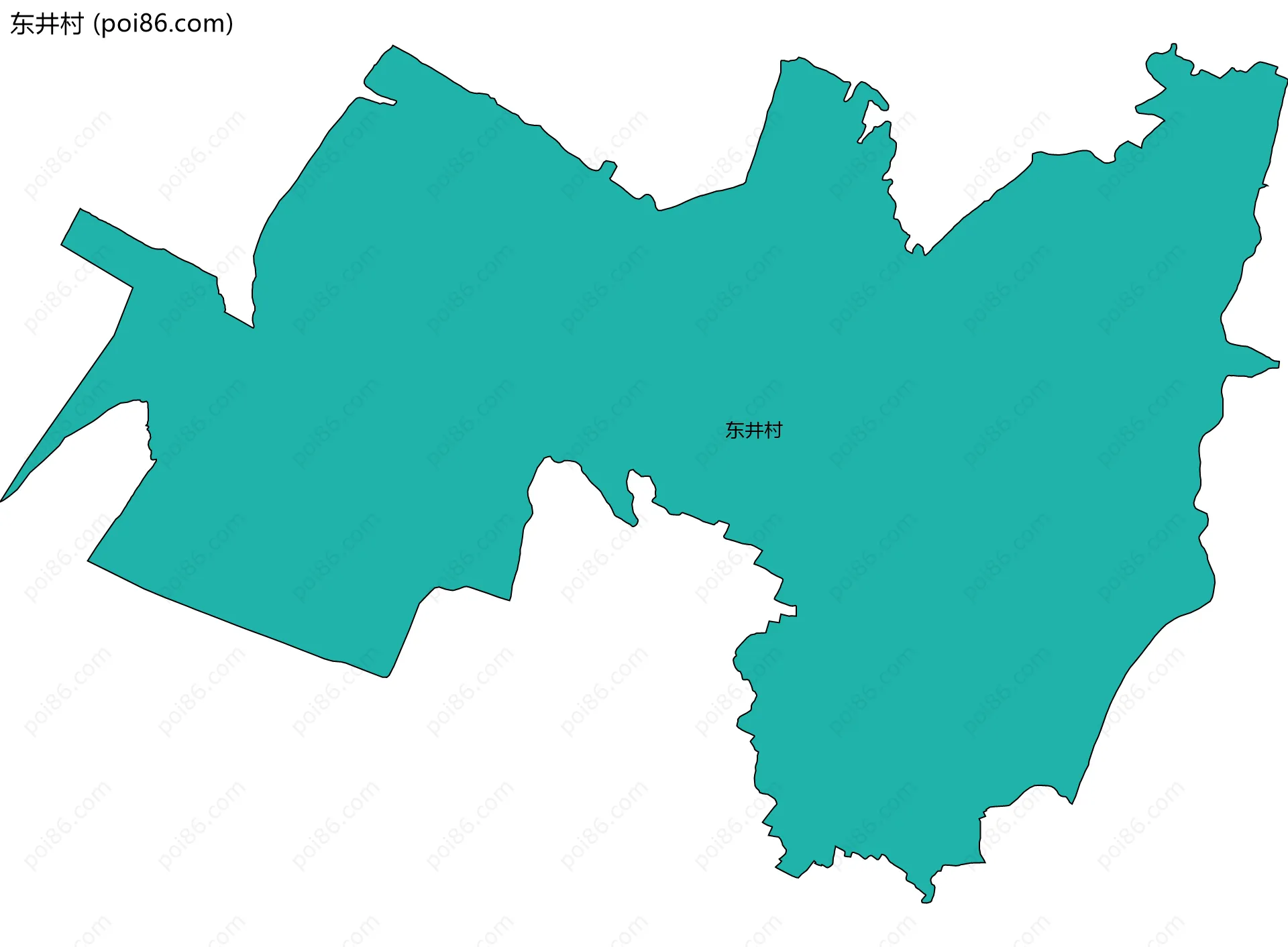 东井村边界地图