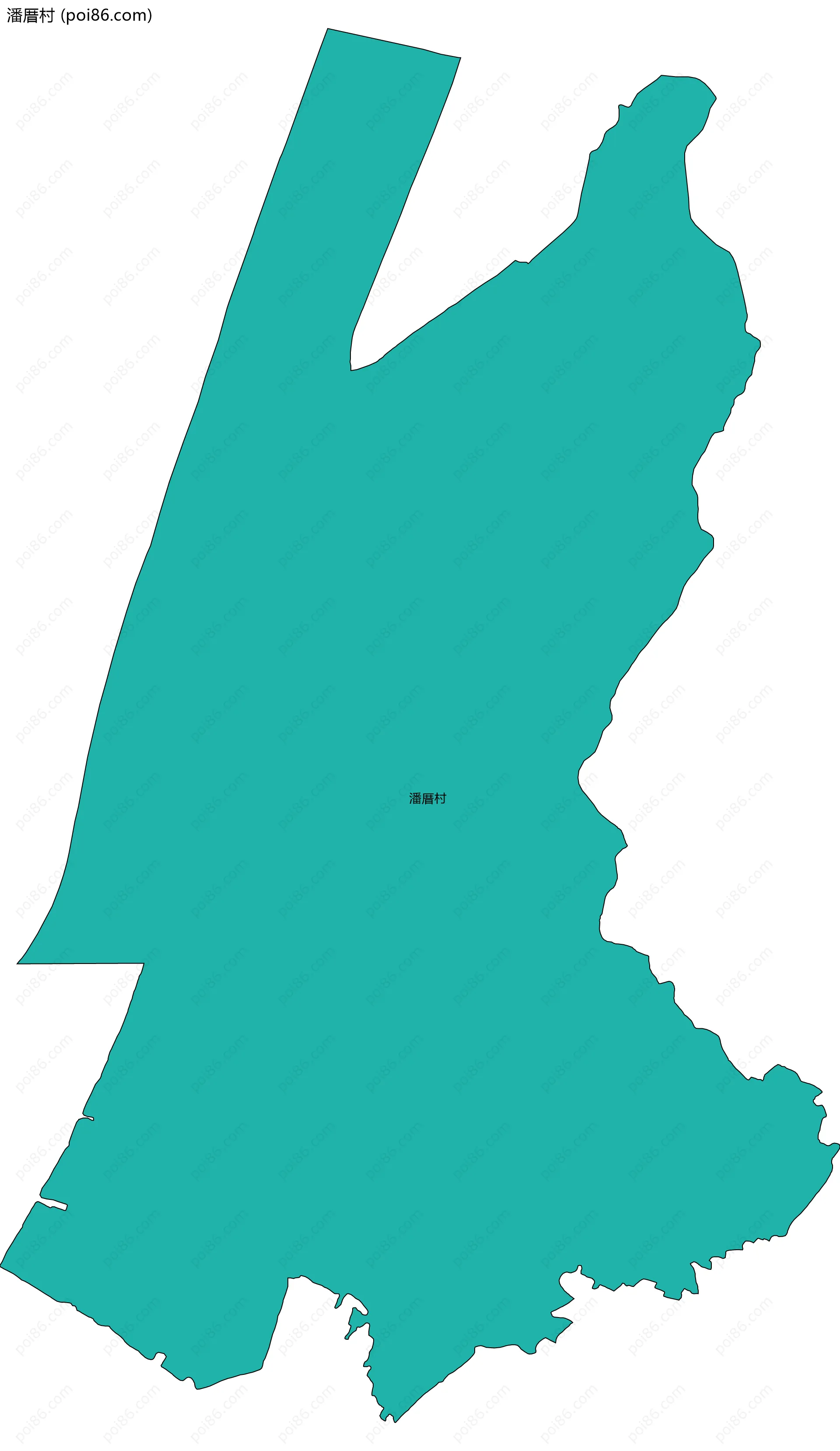 潘厝村边界地图