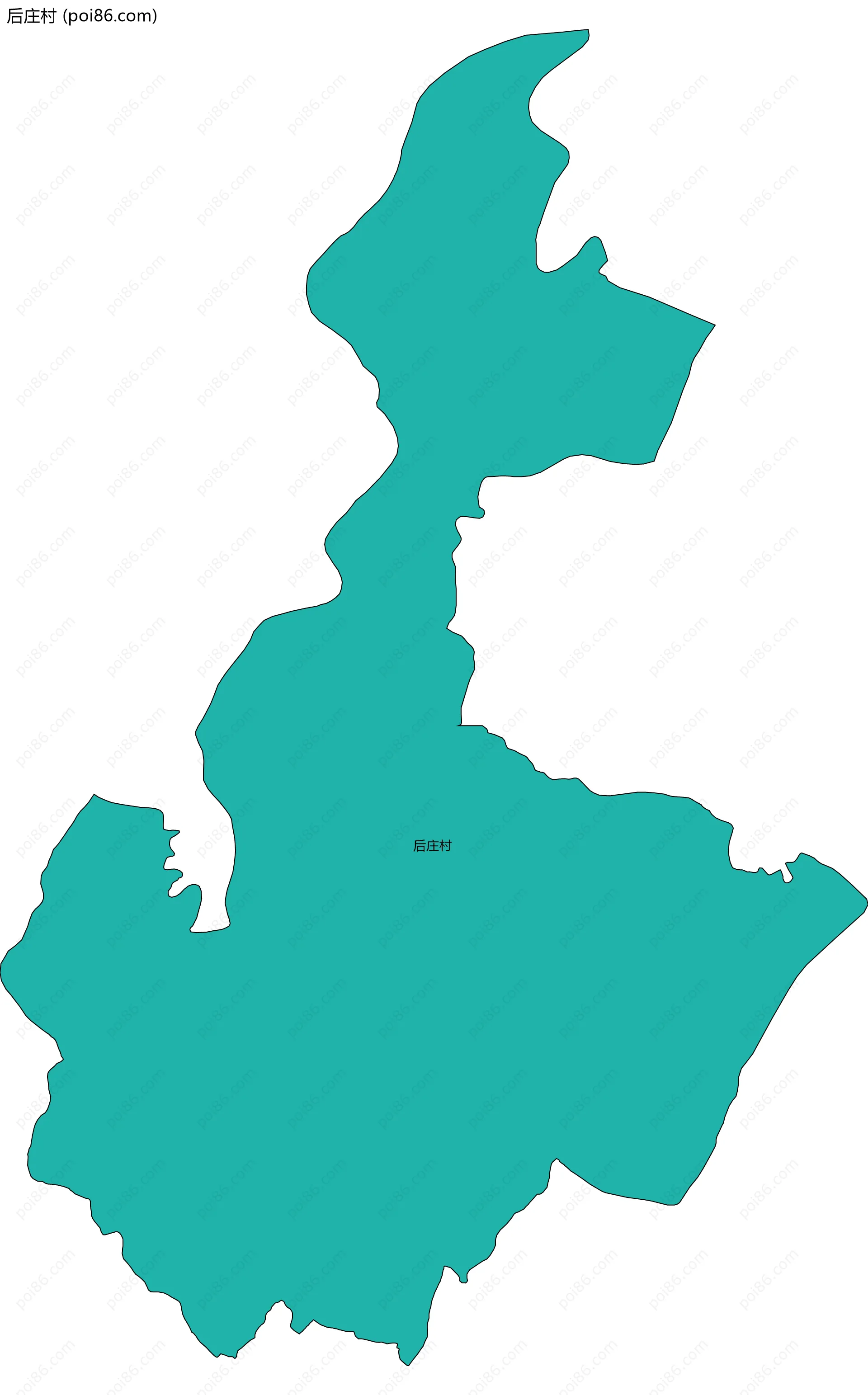 后庄村边界地图