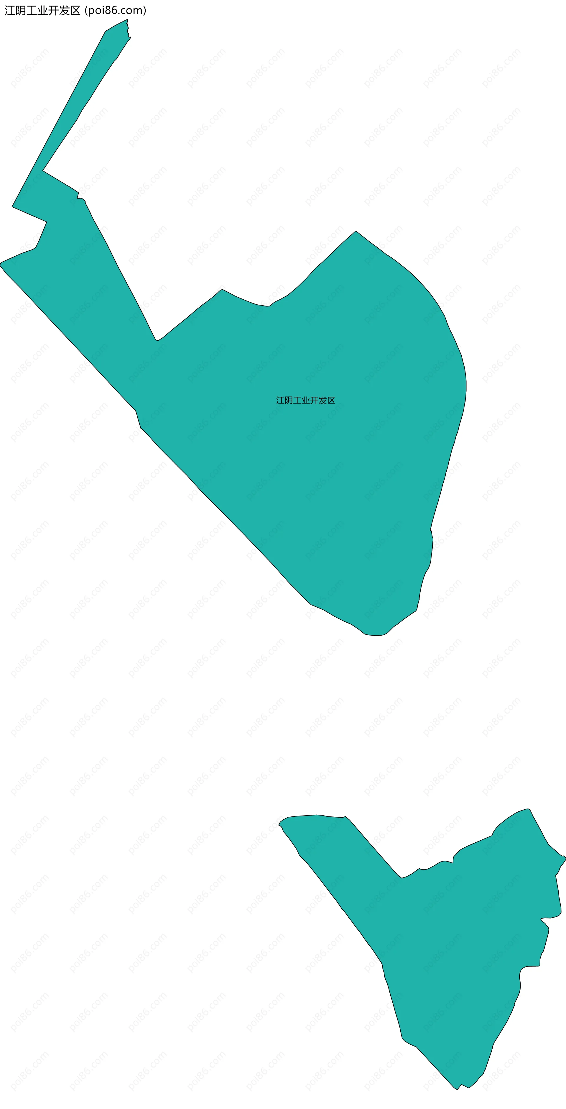 江阴工业开发区边界地图