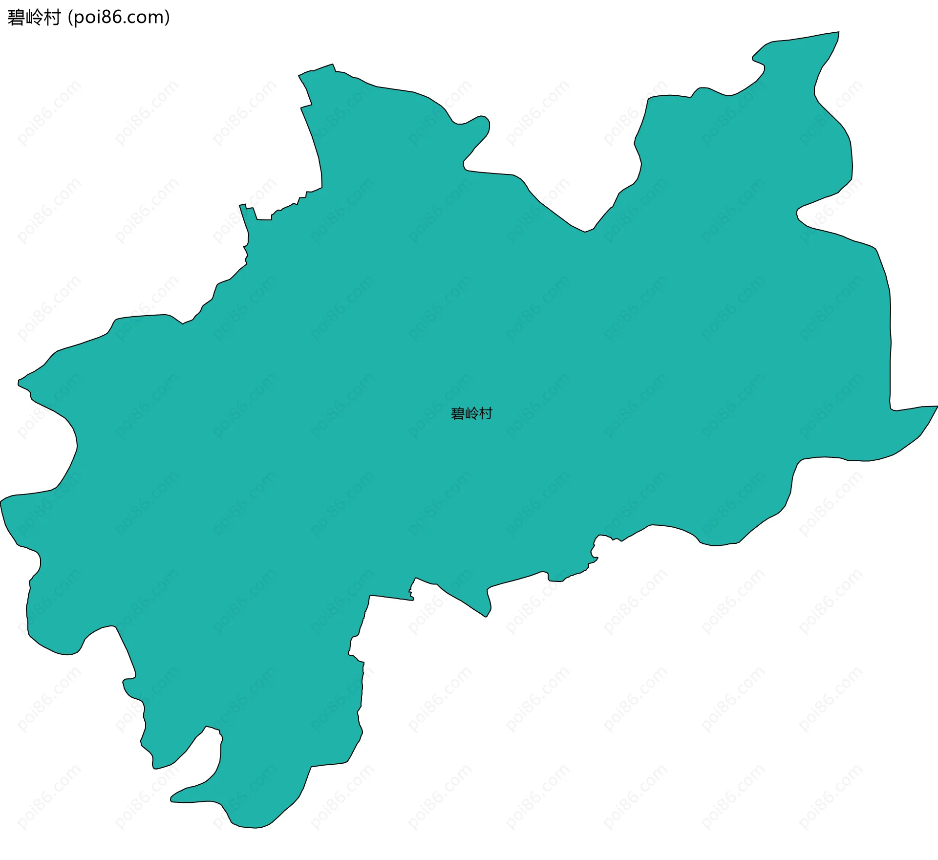 碧岭村边界地图