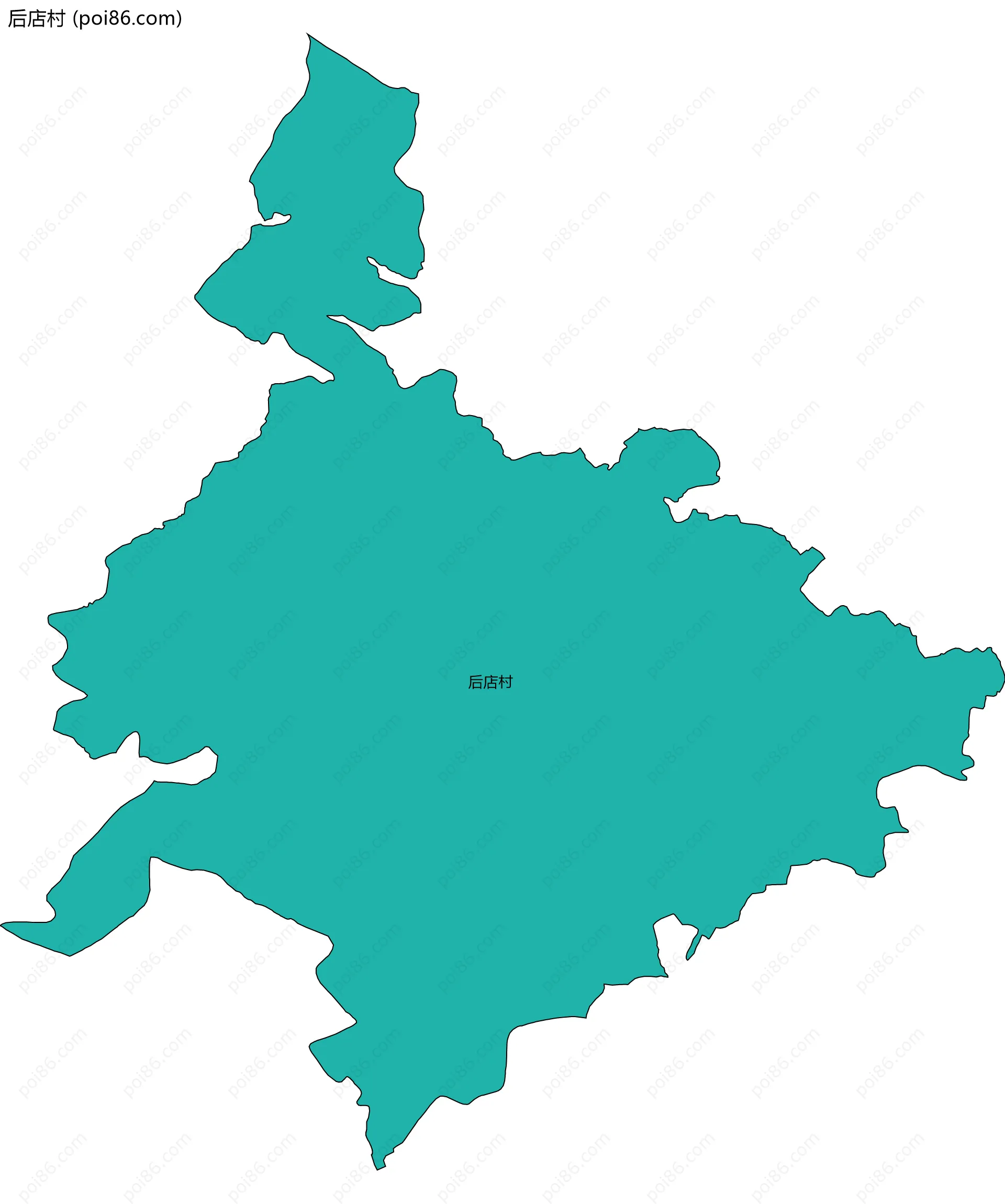 后店村边界地图