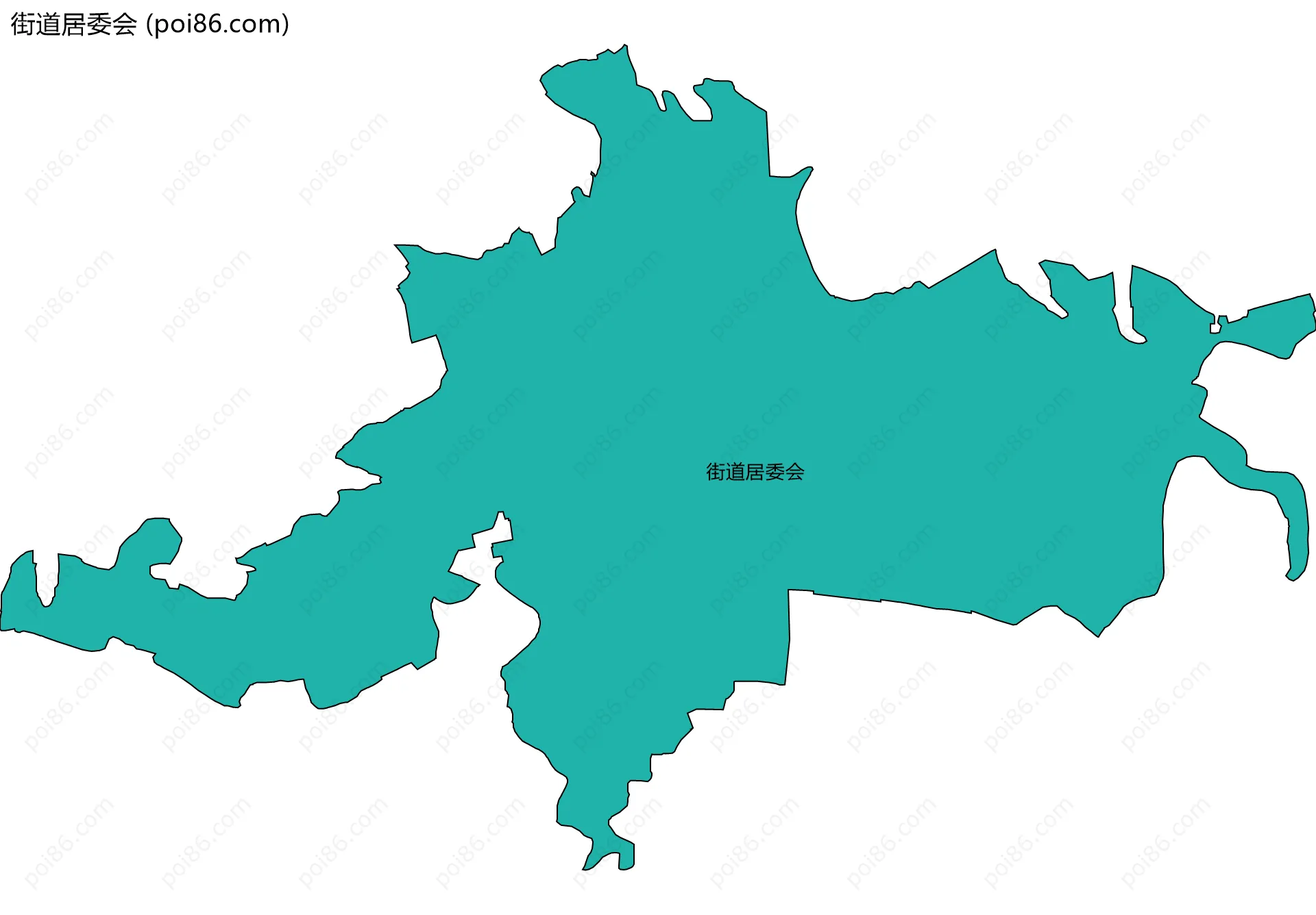街道居委会边界地图