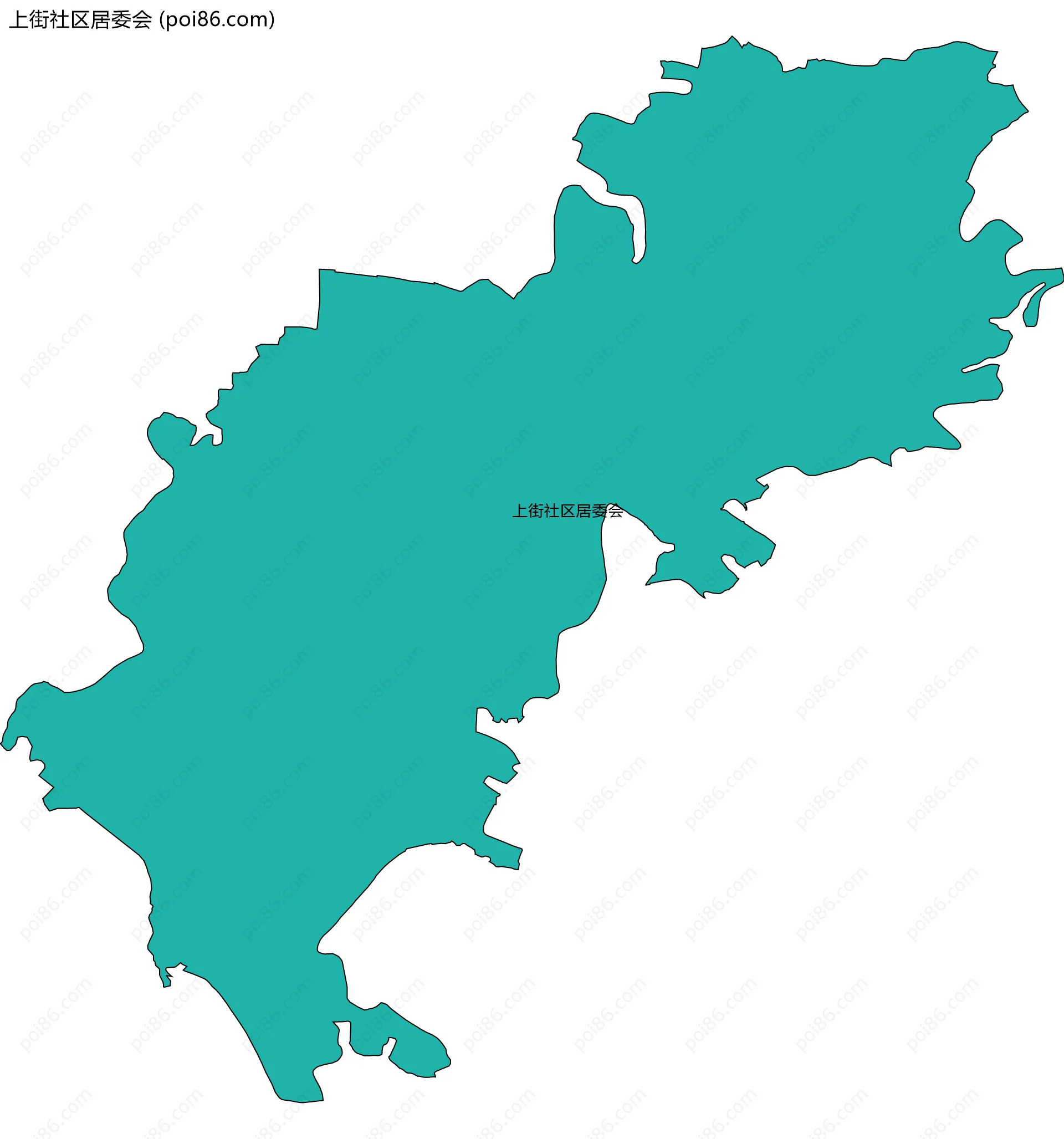 上街社区居委会边界地图