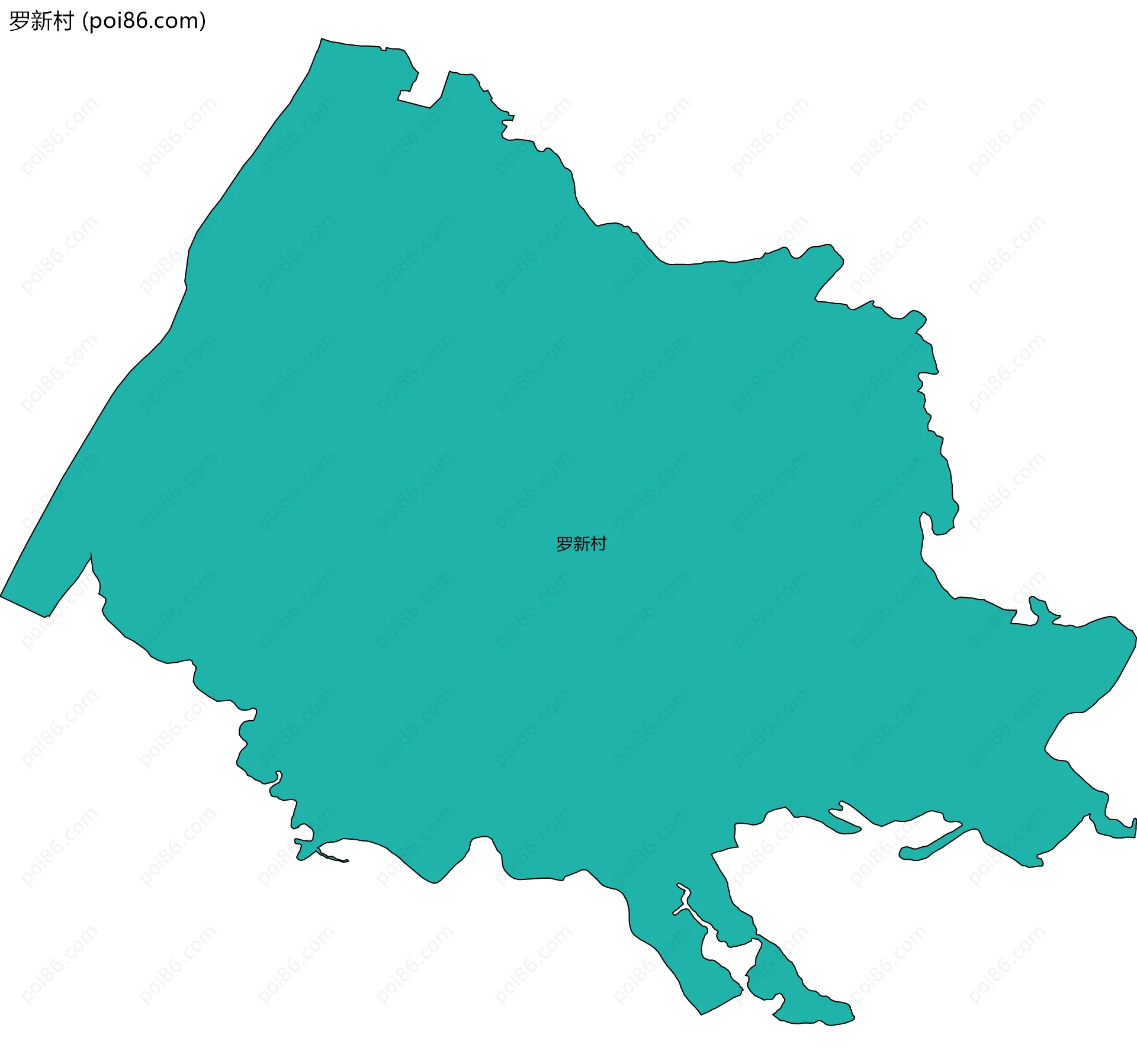 罗新村边界地图