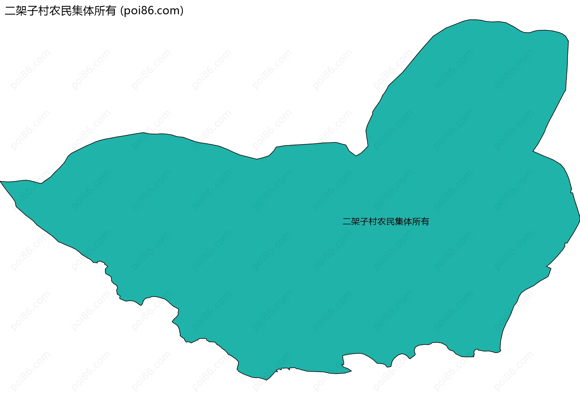 二架子村农民集体所有边界地图