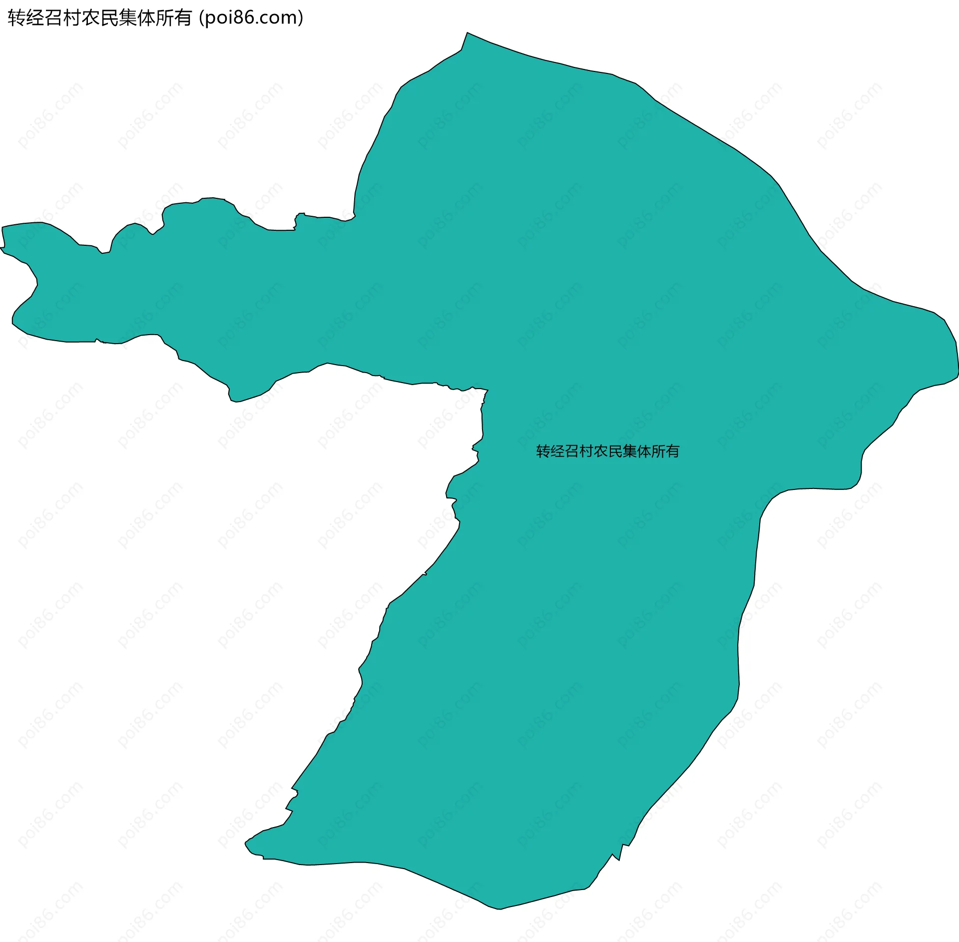 转经召村农民集体所有边界地图